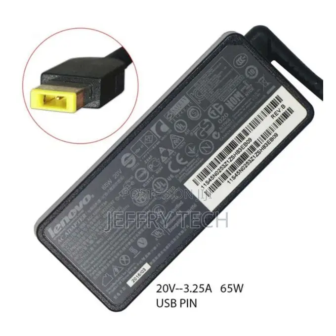 Lenovo Charger 65w 20v 3.25a Usb Pin 155.20 X 75.40 X 31.10mm -