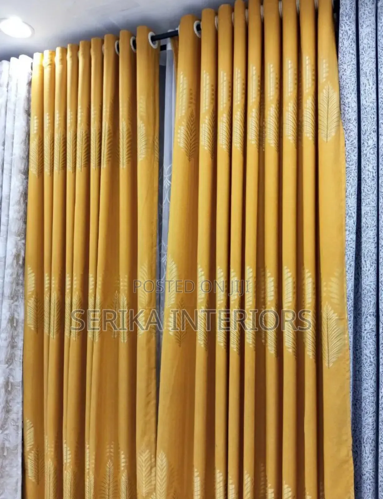 Mastered Yellow Curtains Curtains Environmental Friendly Approved