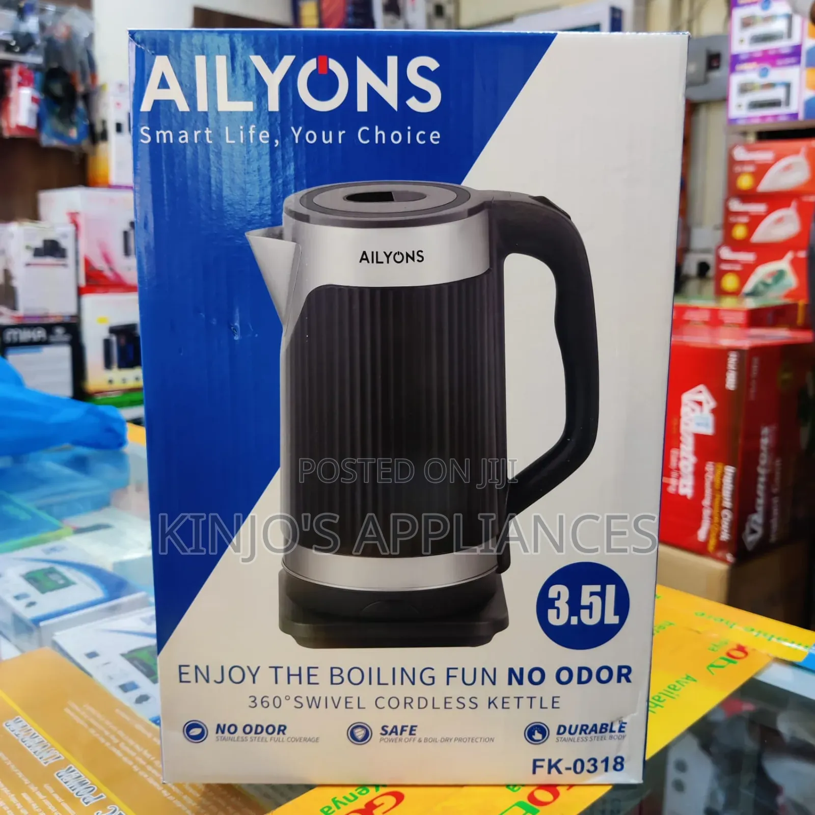 Ailyons Plastic 3.5litres Electric Kettle Fk-0318 at 