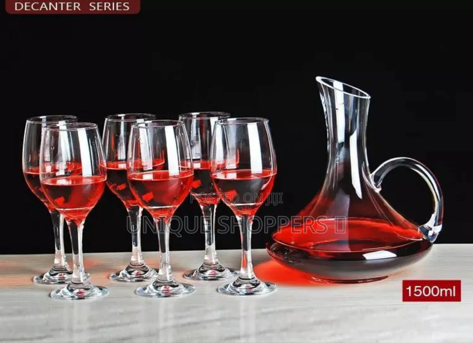 7pcs Plain Colour Wine Decanter Set