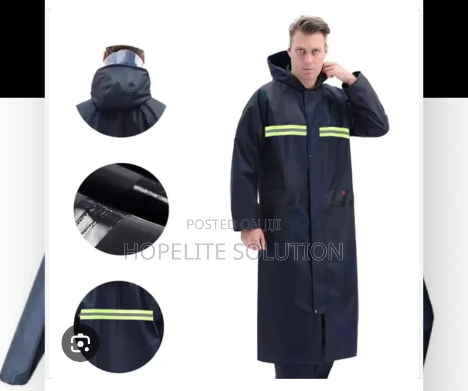 Heavy Duty Rain Coat With Hood