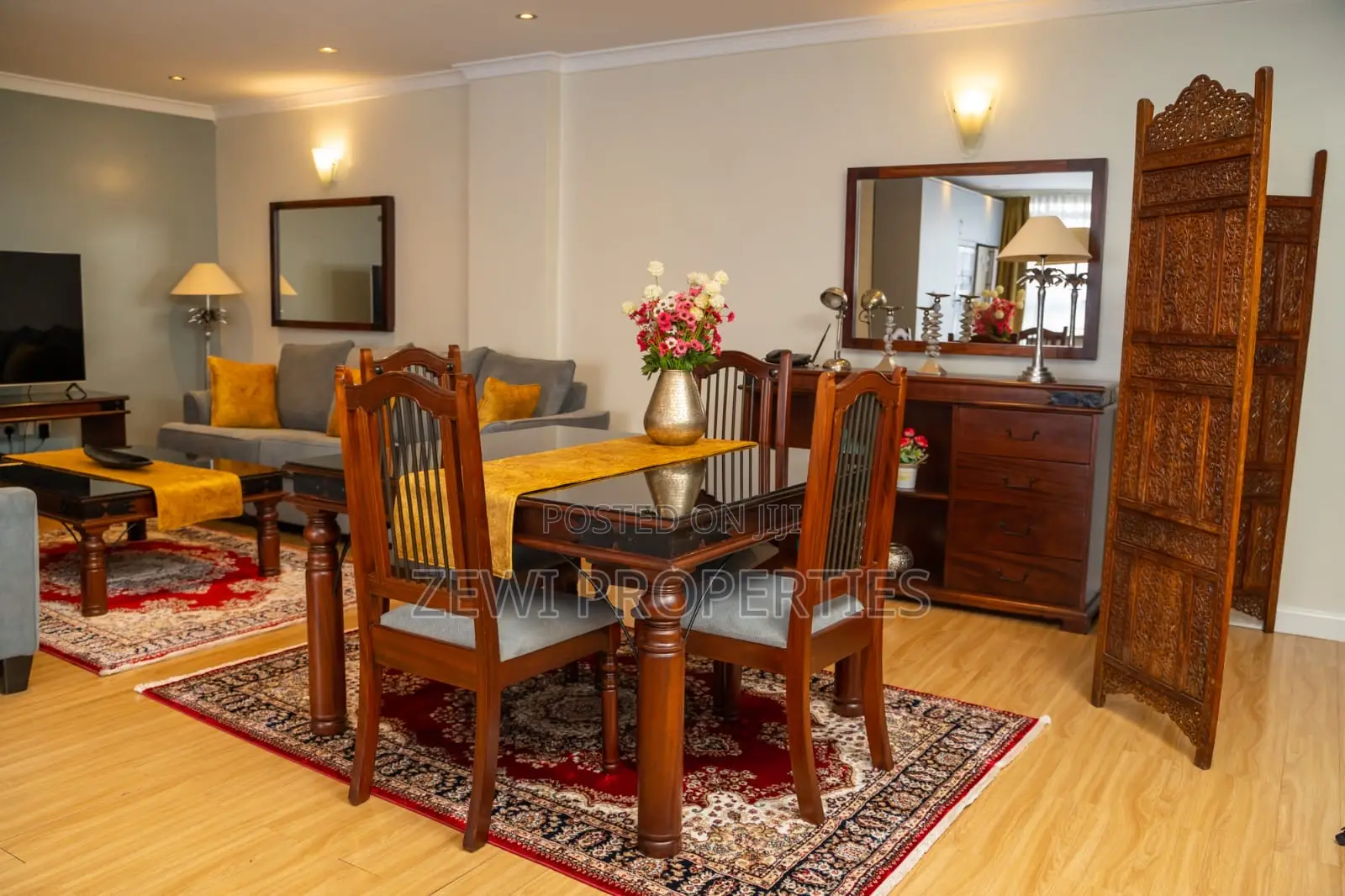 Furnished 3bdrm Apartment in Riara Road, Hurlingham for rent