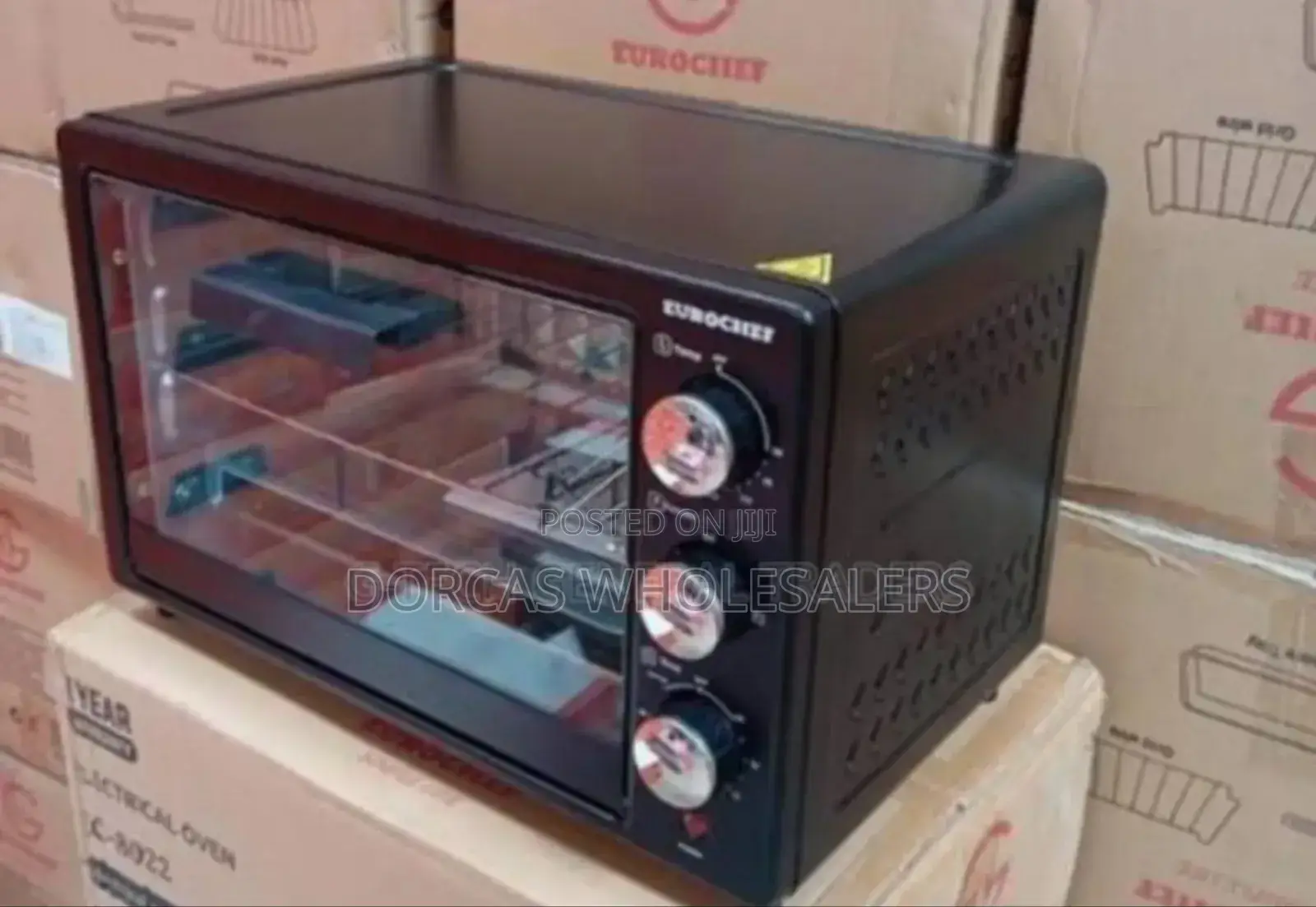 With 3knob Setting 20litrres Eurochef Electric Oven.Grill Rotisserie