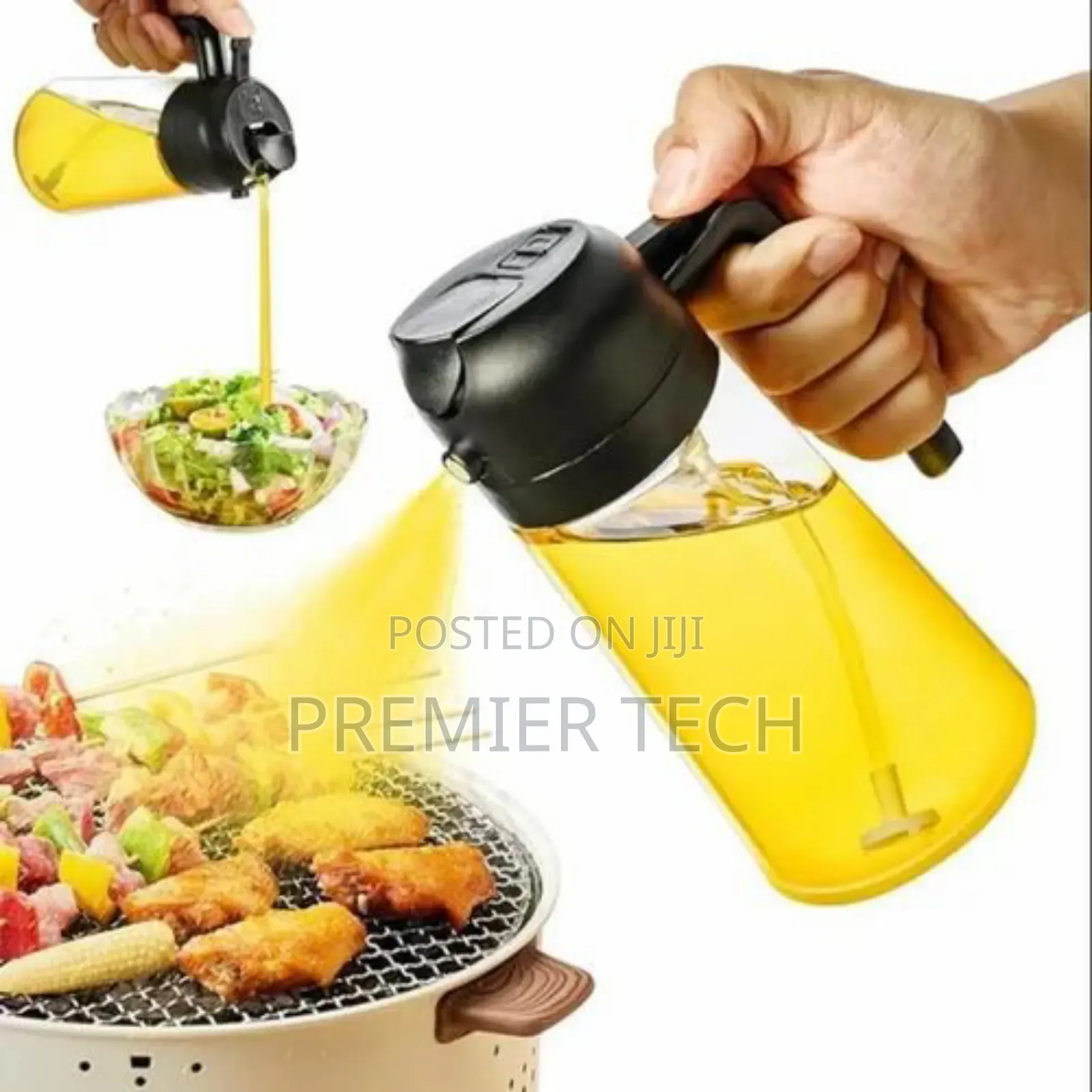 *500ml Oil Sprayer and Pourable Dispenser Oil Jug* Glass Bottle
