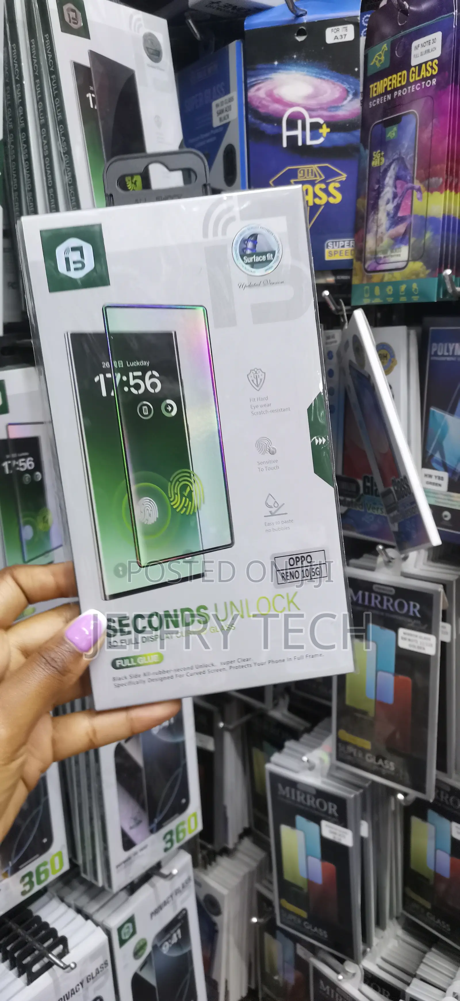 Cellryte Tempered Glass Screen Protector for Oppo Reno 11 5g