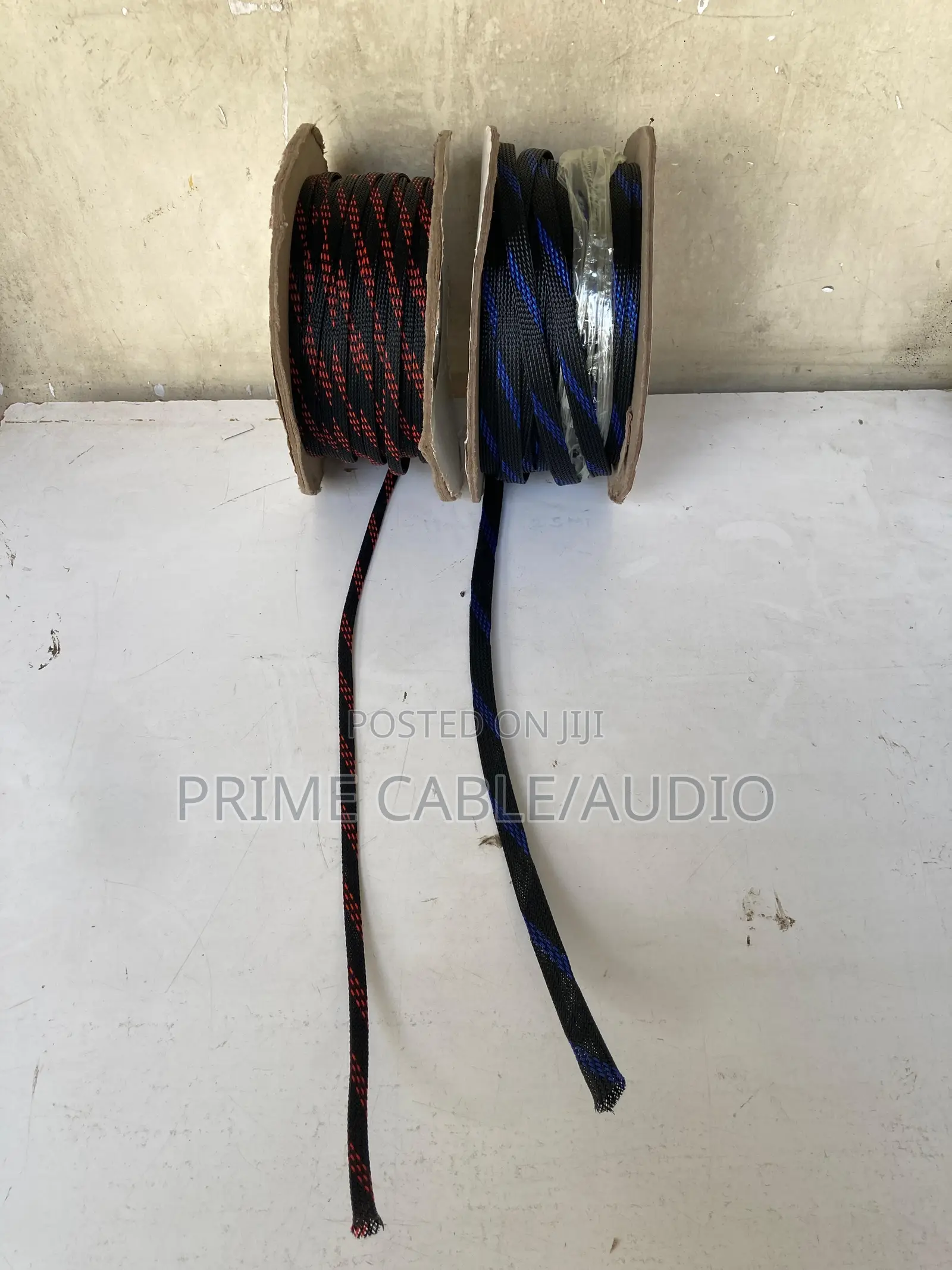 6mm Red Black Braided Pet Cable Sleeve