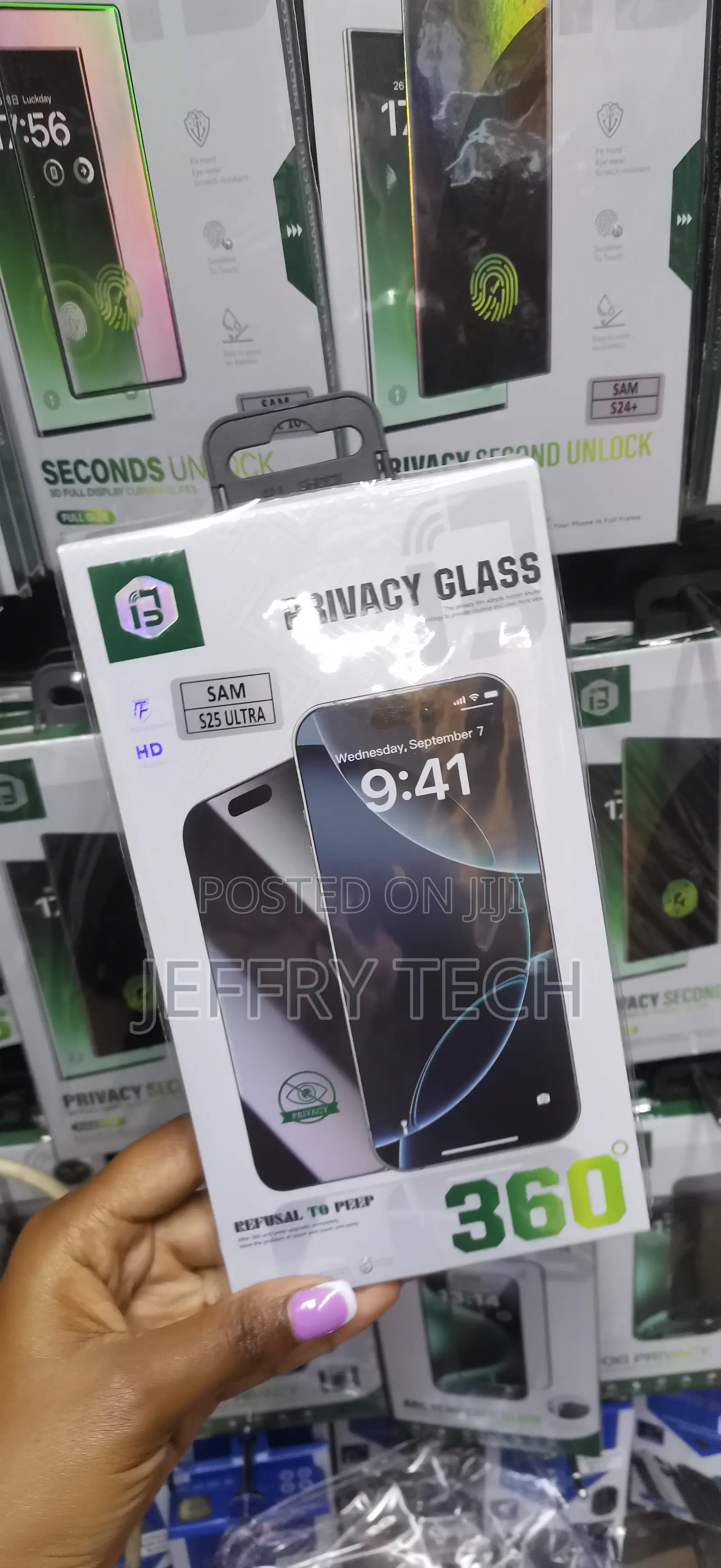Scart Samsung Galaxy S25 Ultra Privacy Tempered Glass Screen Protector