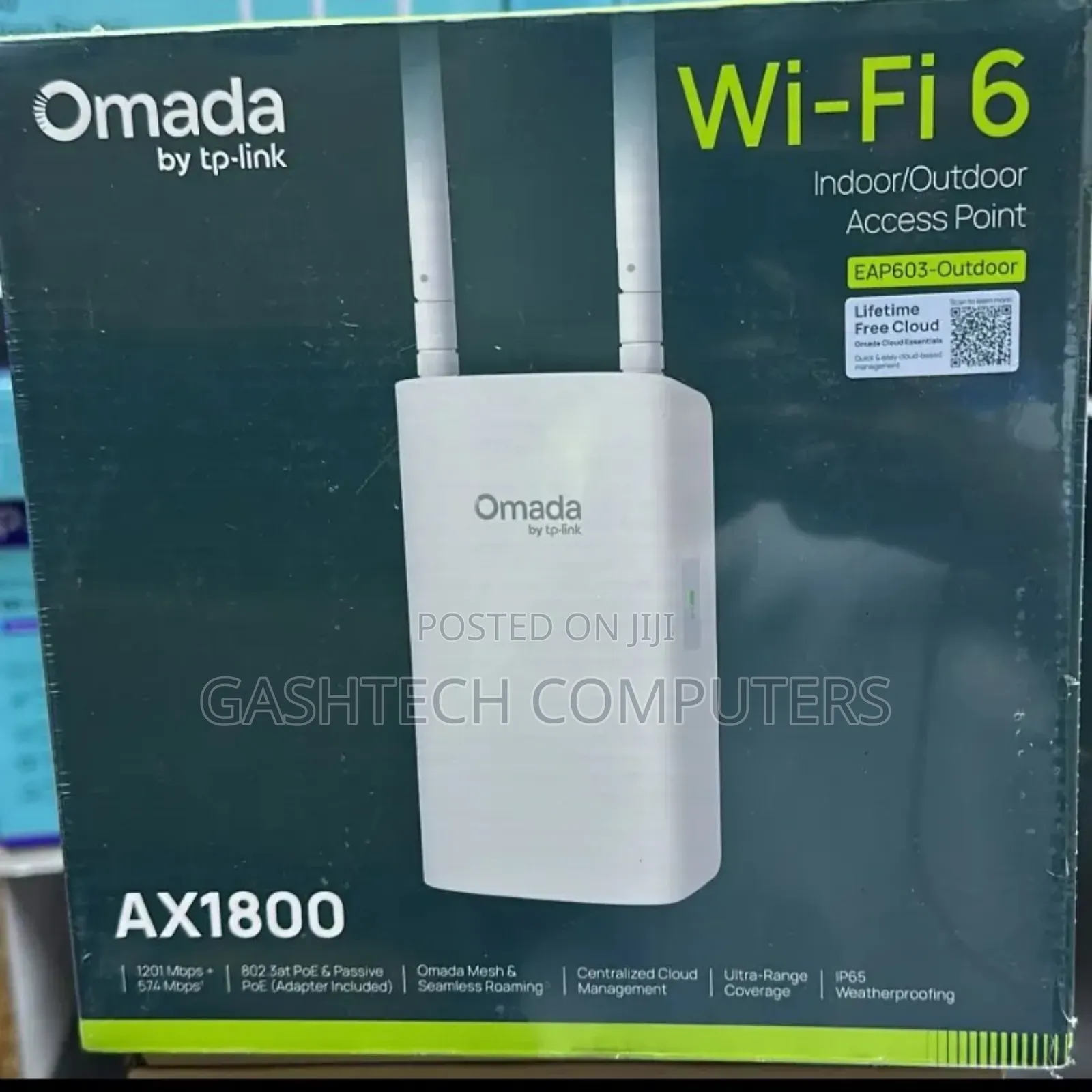 TP-Link Ax1800 Indoor/Outdoor Wi-Fi 6 Access Point - Tl-Eap603-Outdoor