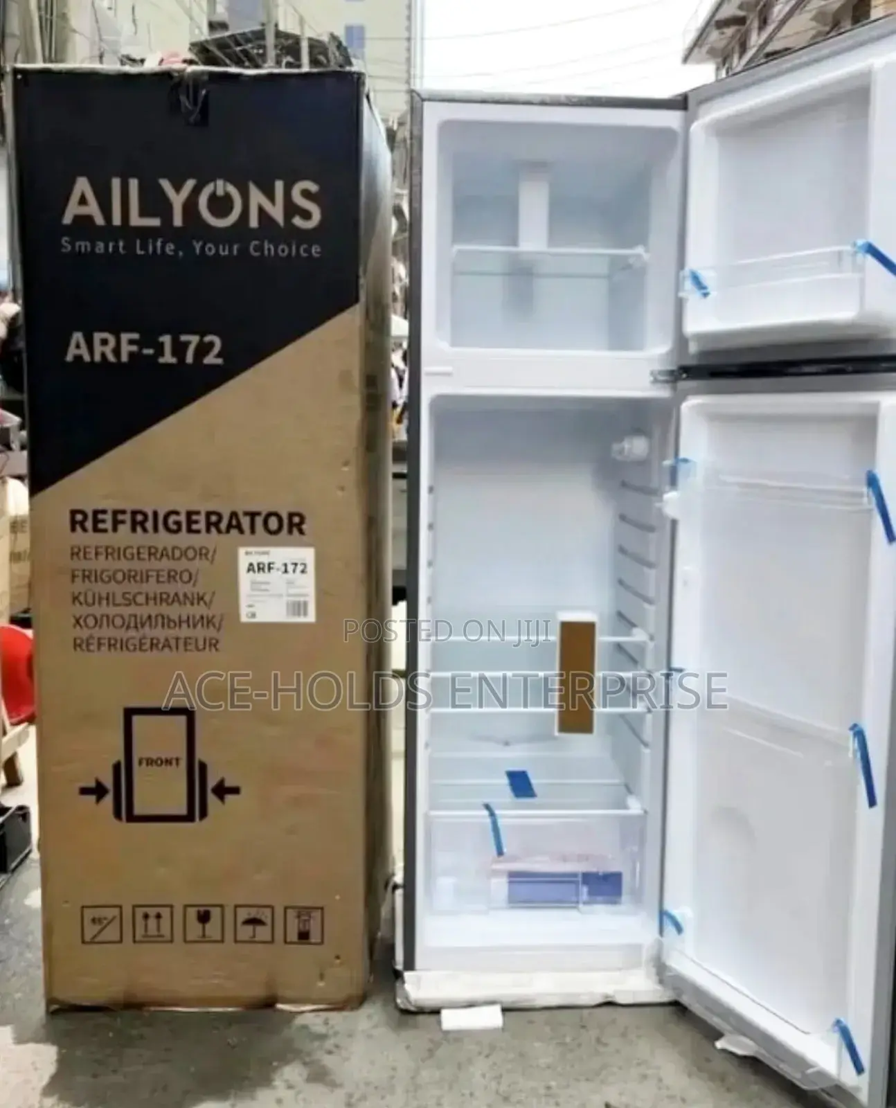 168 Litres Ailyons (Arf-172) Double-Door Top Freezer Fridge