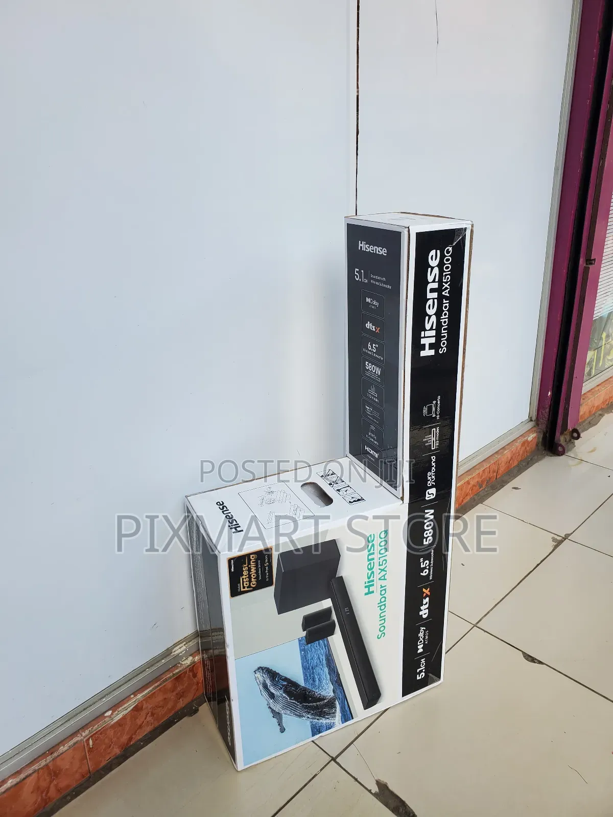 Hisense Ax5100q 5.1ch 580w Soundbar With Subwoofer