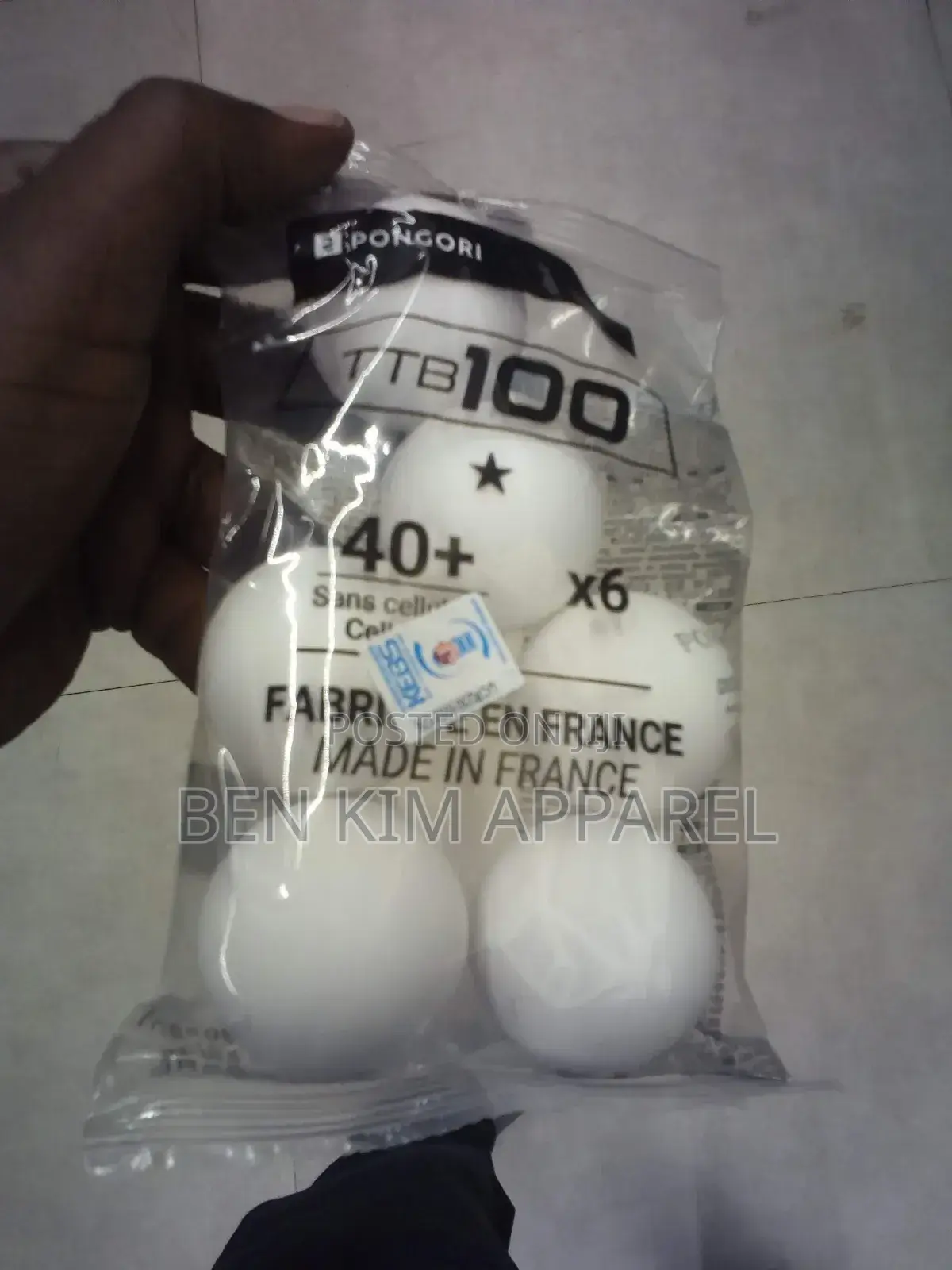 1 Star 6 Pack Table Tennis, Ping Pong Balls 40+ Orange or White