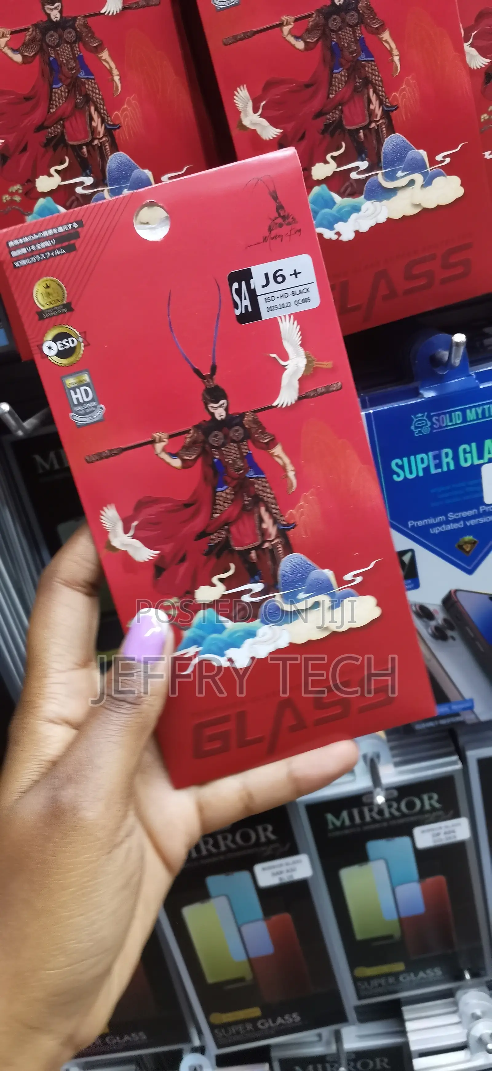 Cazer Samsung Galaxy J6 Plus Tempered Glass