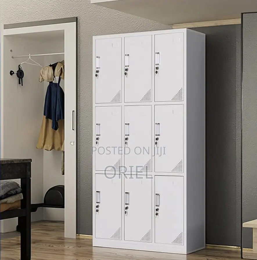 Steel Office Cabinet : 9-Door Office Locker Cabinet