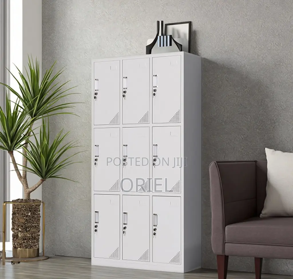 Steel Office Cabinet : 9-Door Office Locker Cabinet