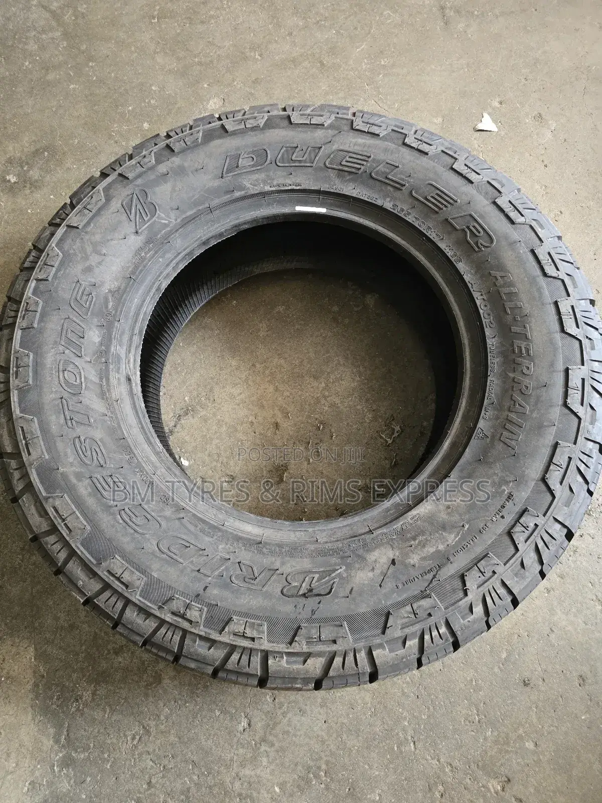 265 /70 R17 Brigstone Tyres (All Terrein)
