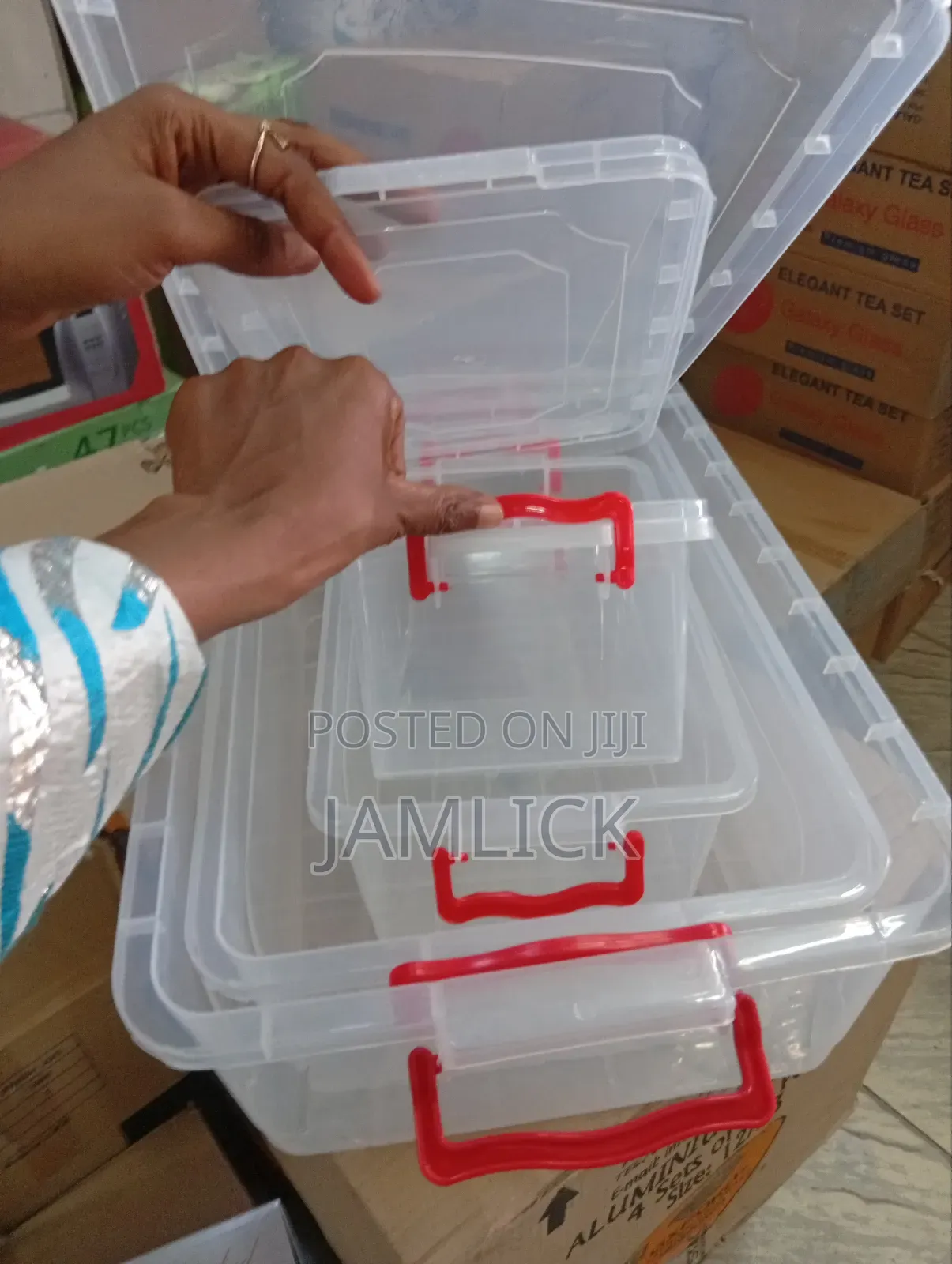 4pcs Plastic Container Set - Os