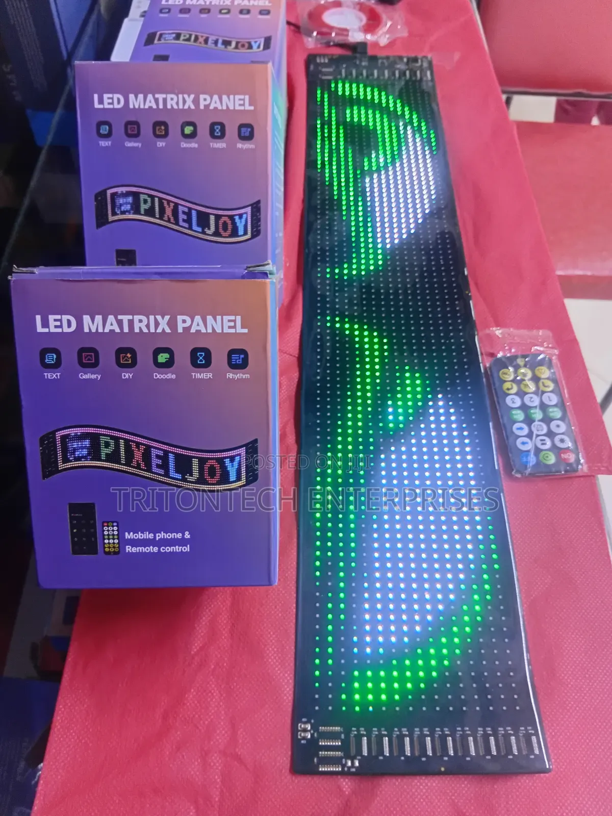 Car Led Matrix Panel Remote Control + Mobile Phone App Control