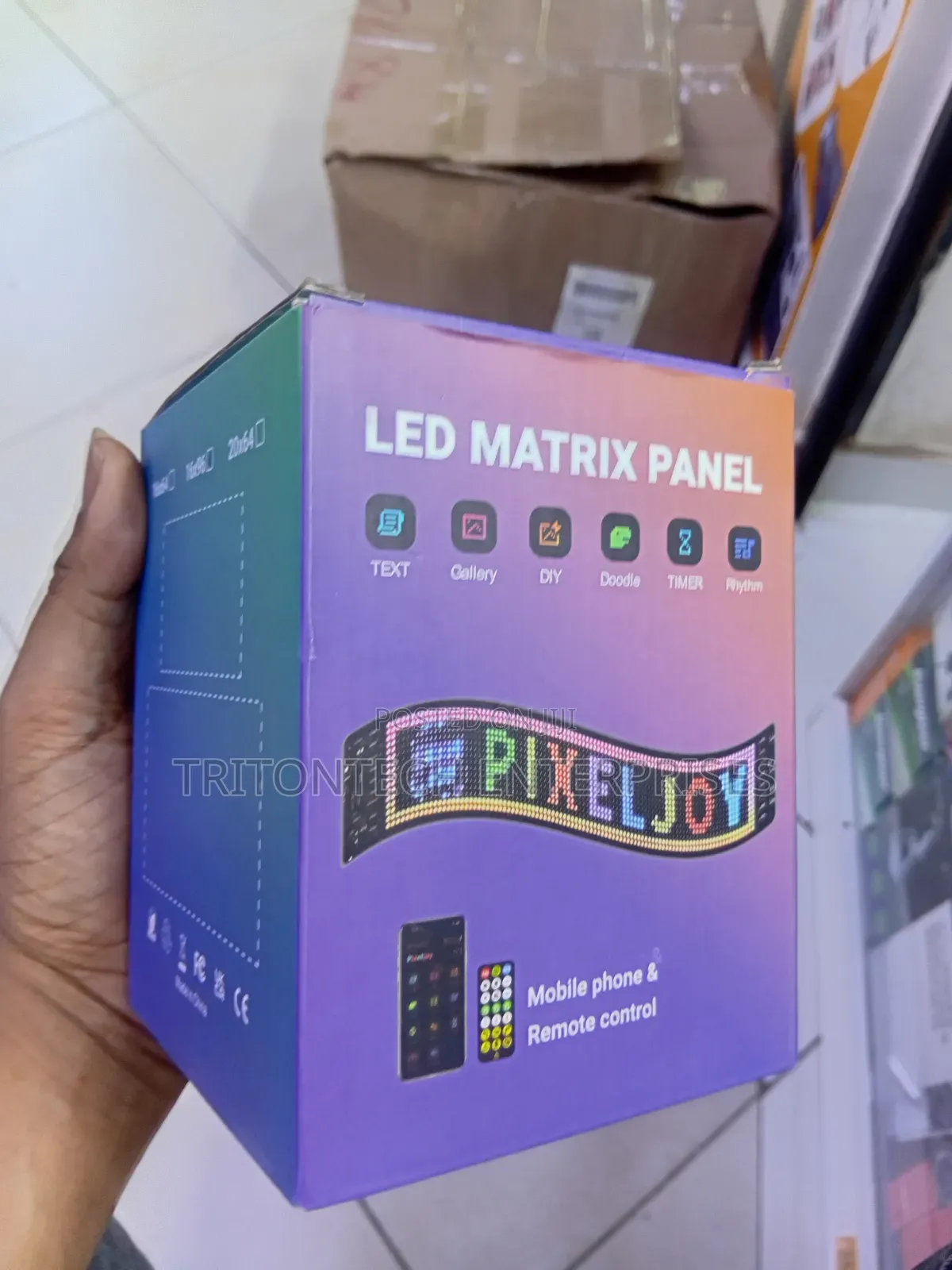Car Led Matrix Panel Remote Control + Mobile Phone App Control