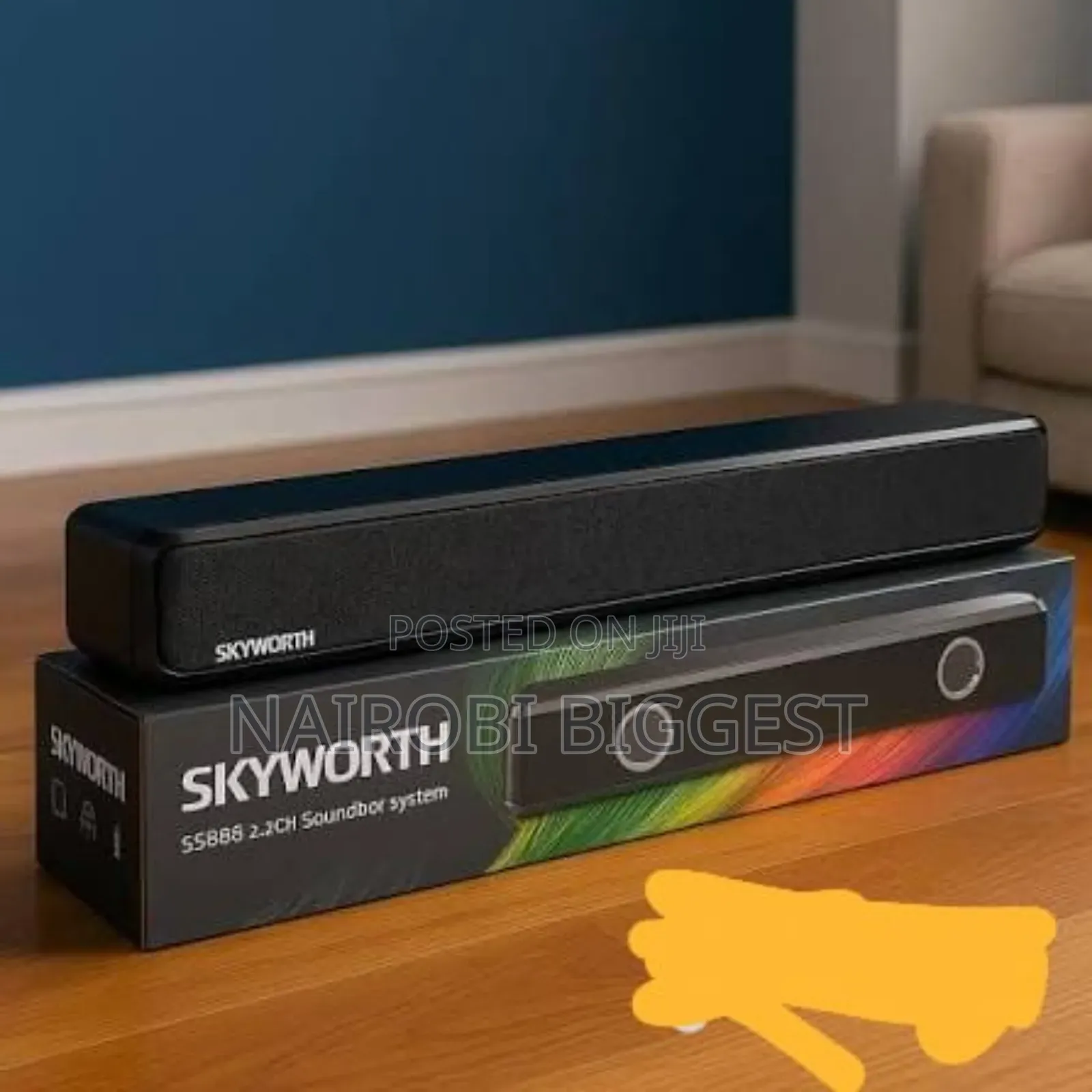 Skyworth Ss888 2.2ch 300w Wireless Soundbar Built-in 2 Subwoofer