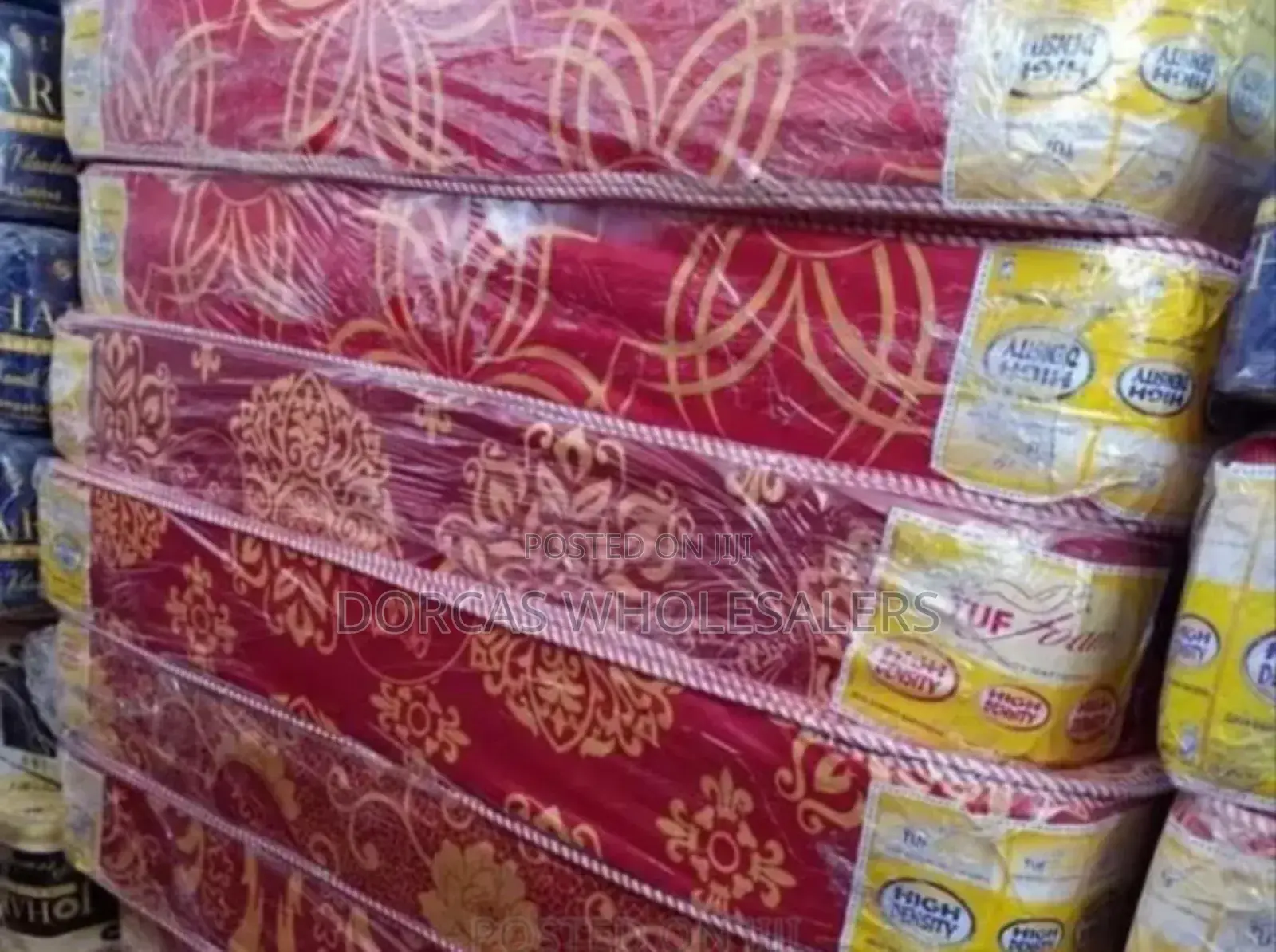 Colour Maroon-Mattress 6by6 10inch