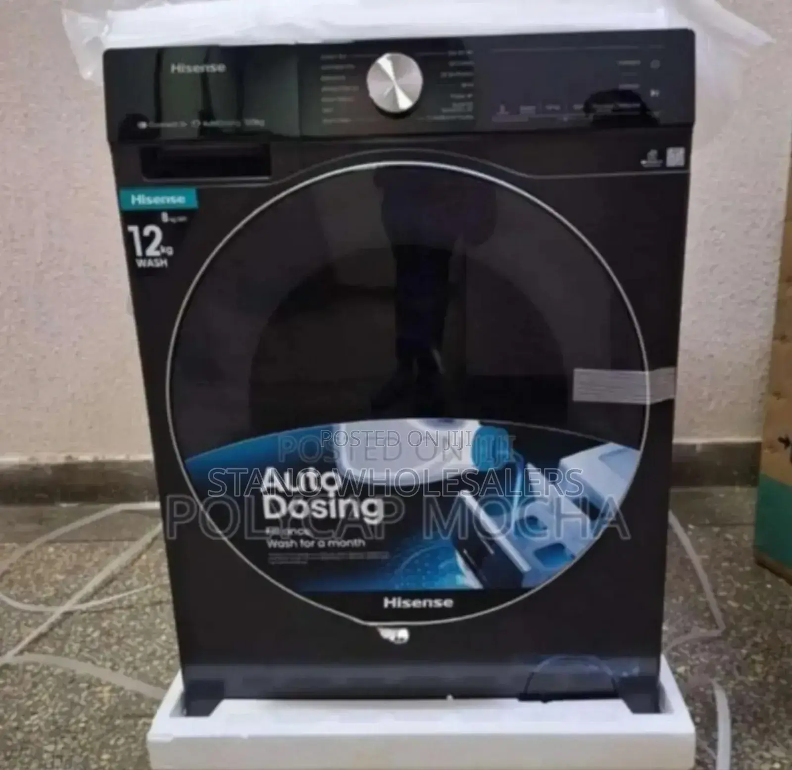 With 10year Warranty New Hisense 12kgs Frong Load Washing Machine