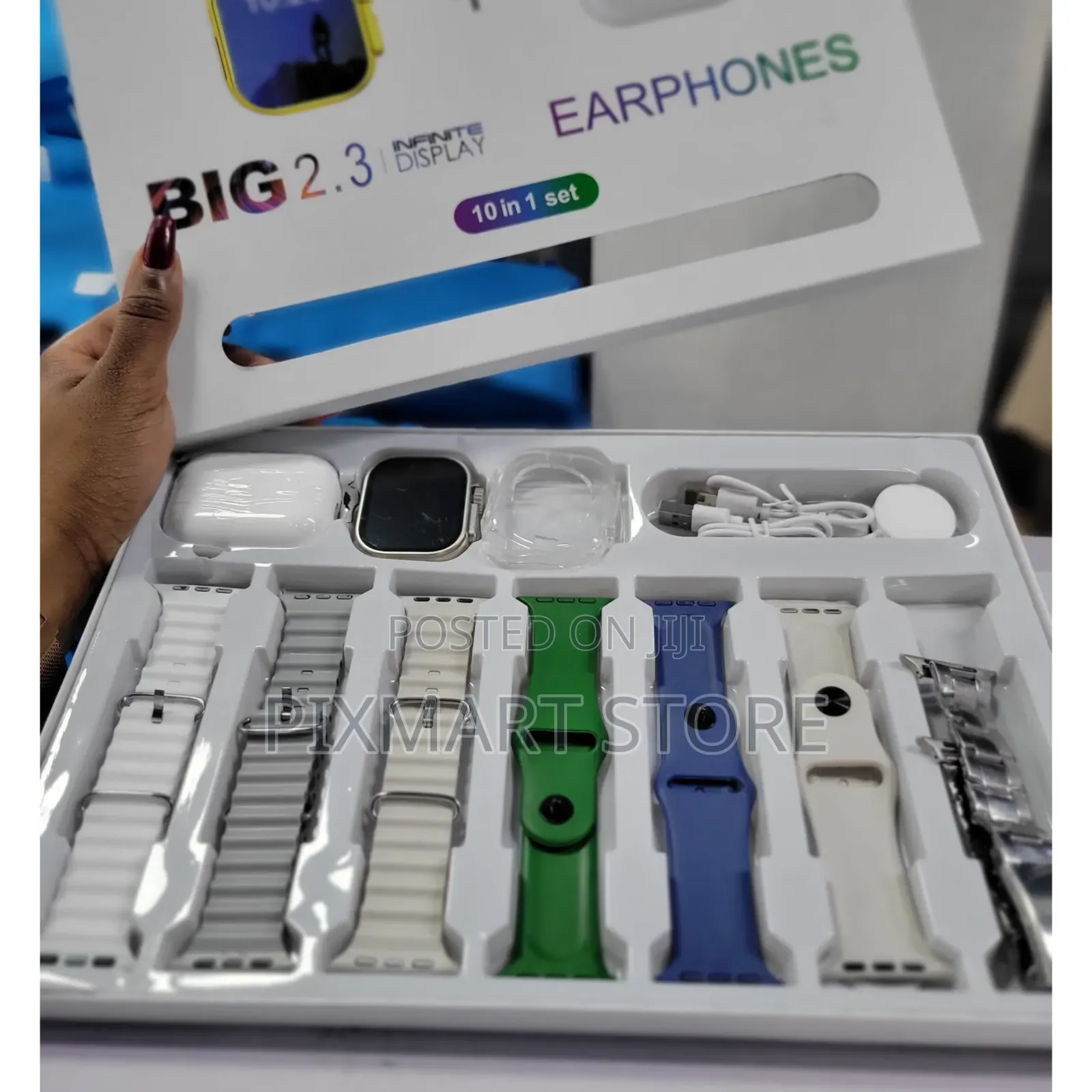 I20 Ultra Max Smart Watch + Ultra 7 Strap + Free Airpods + Case