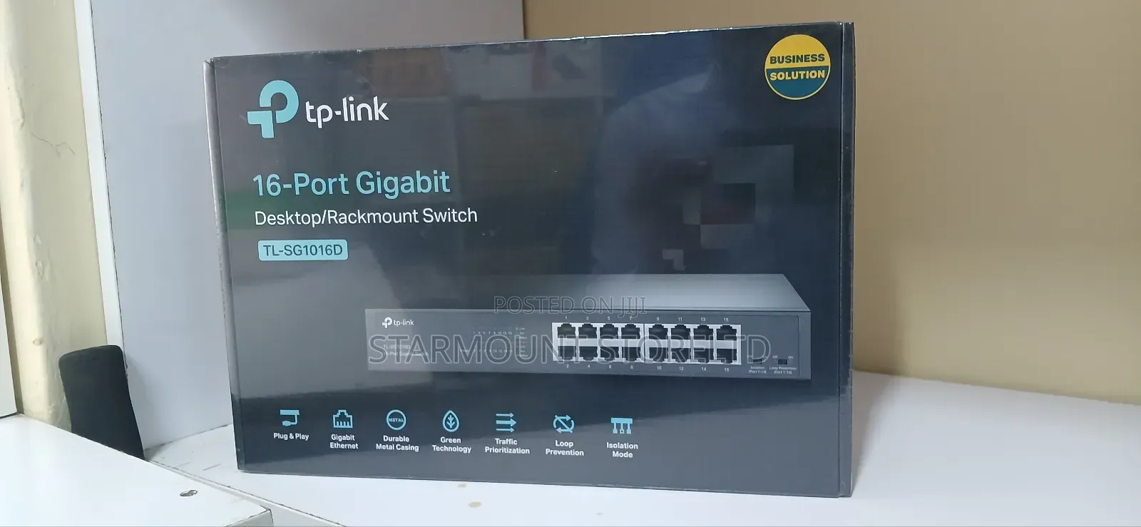 Tp-Link 16-Port Giganet Tl-Sg1016d Desktop/Rackmount Switch
