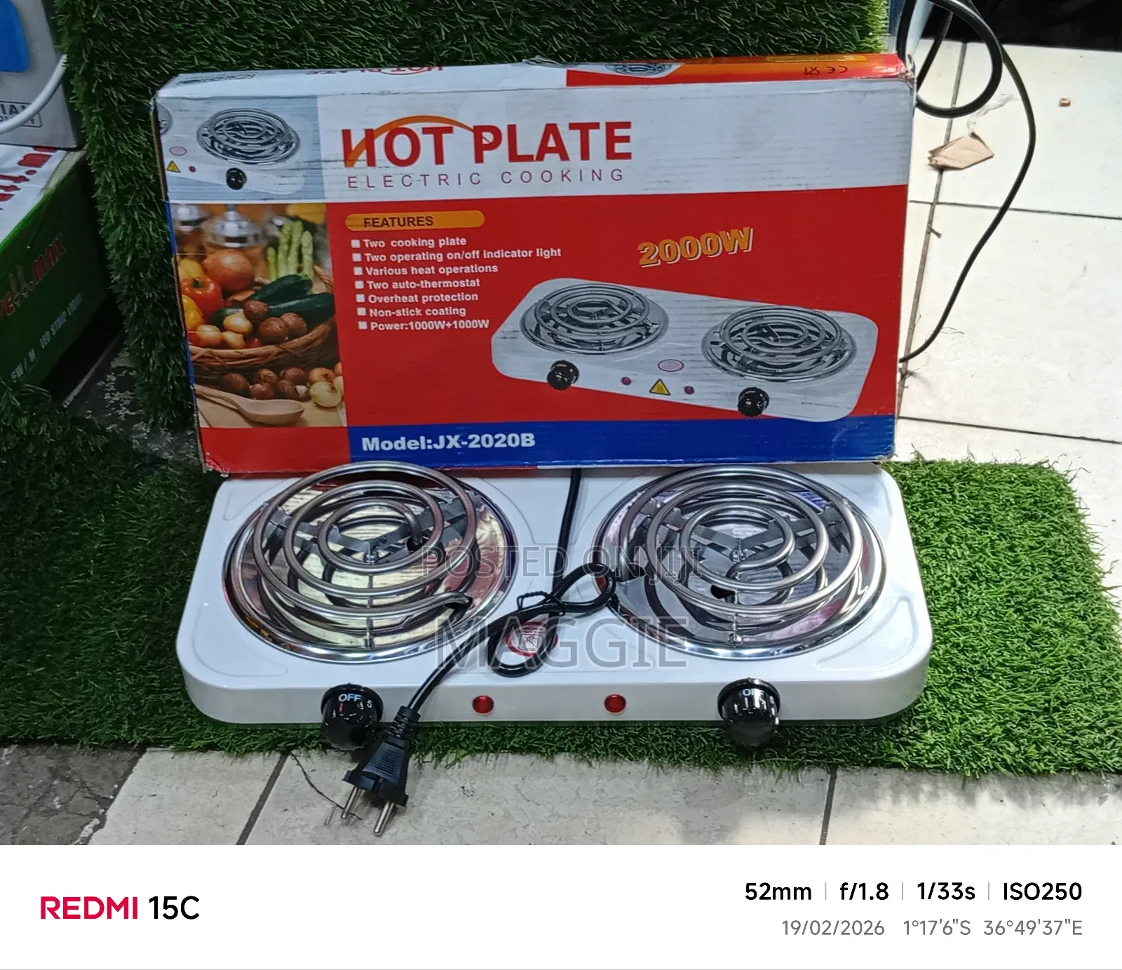 Hot Plate Electric Cooking Available