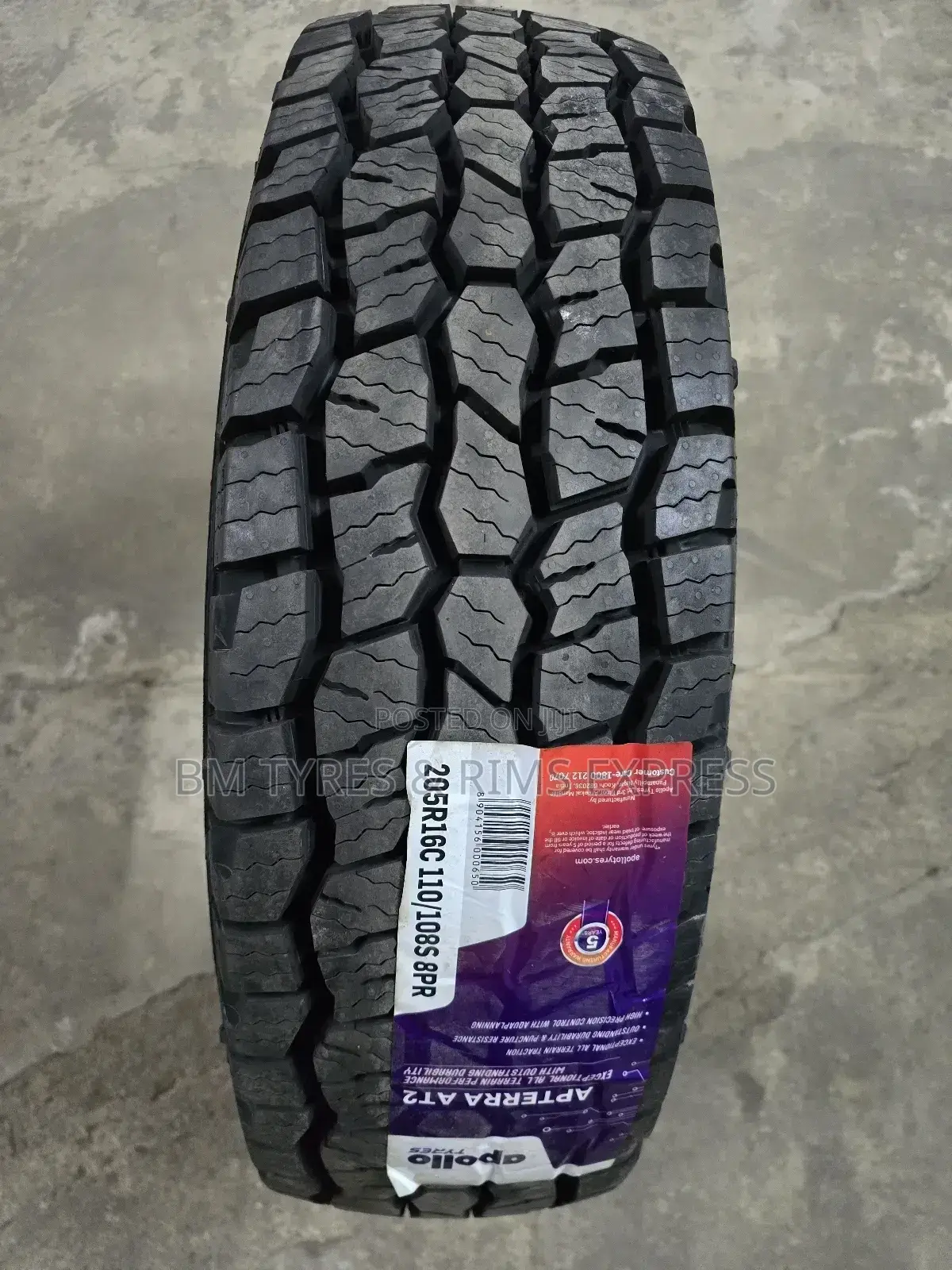 205 R16 Apollo Tyres (All Terrein) Commercial.