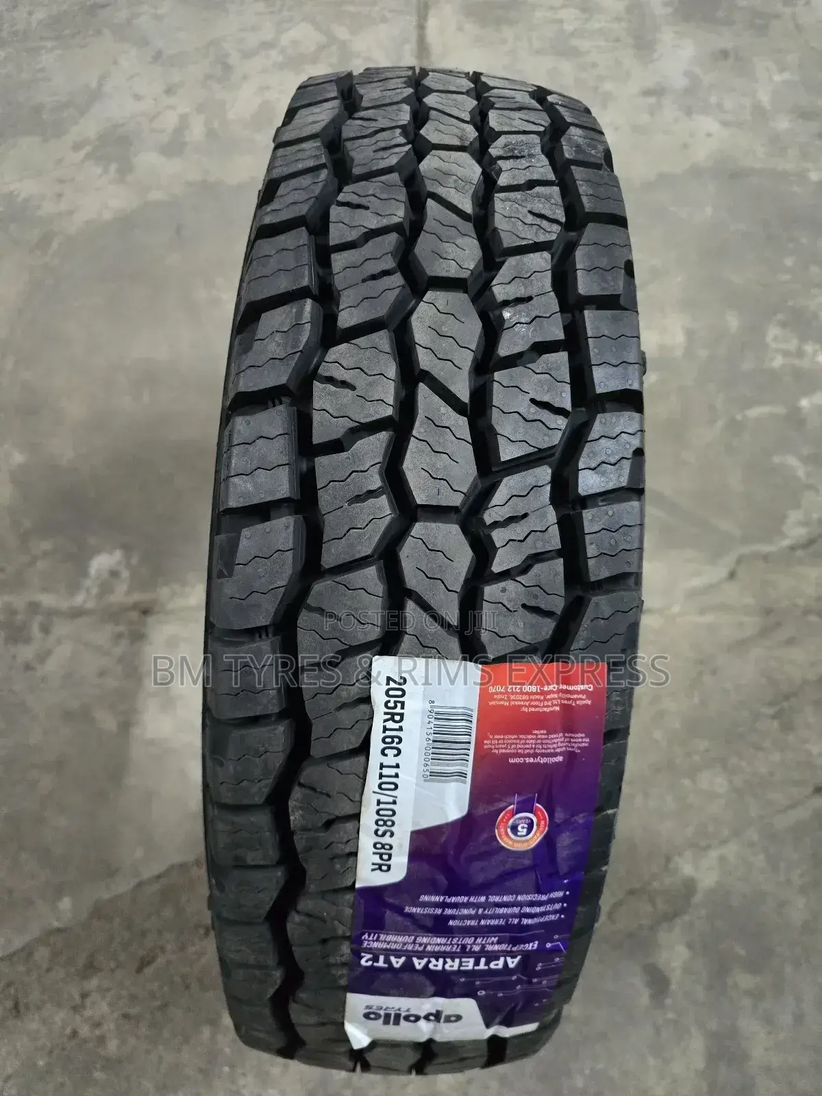 205 R16 Apollo Tyres (All Terrein) Commercial.