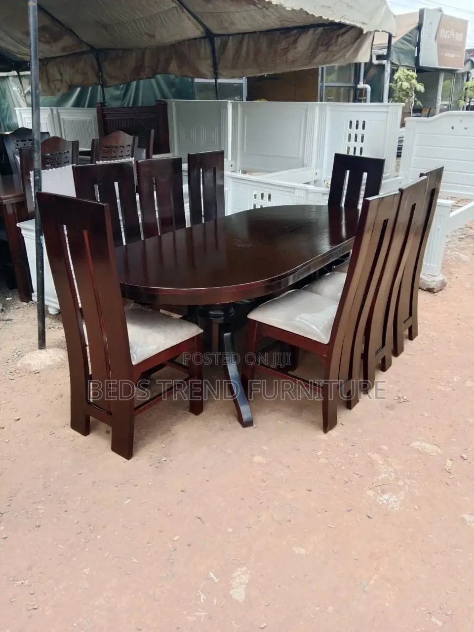 6 Seater Neutral Dining Set