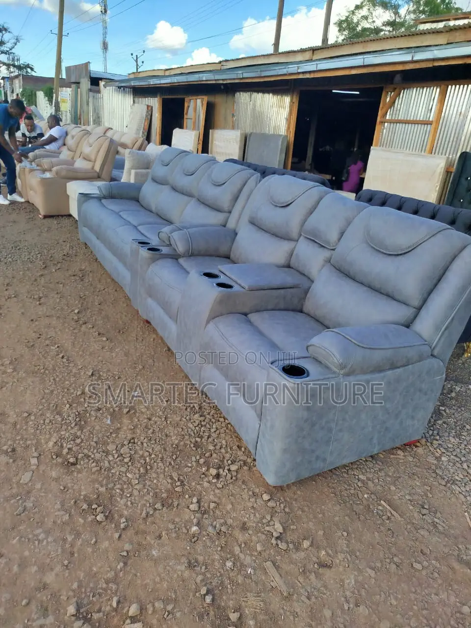 Royal 5 Seater Semi Recliner Sofa