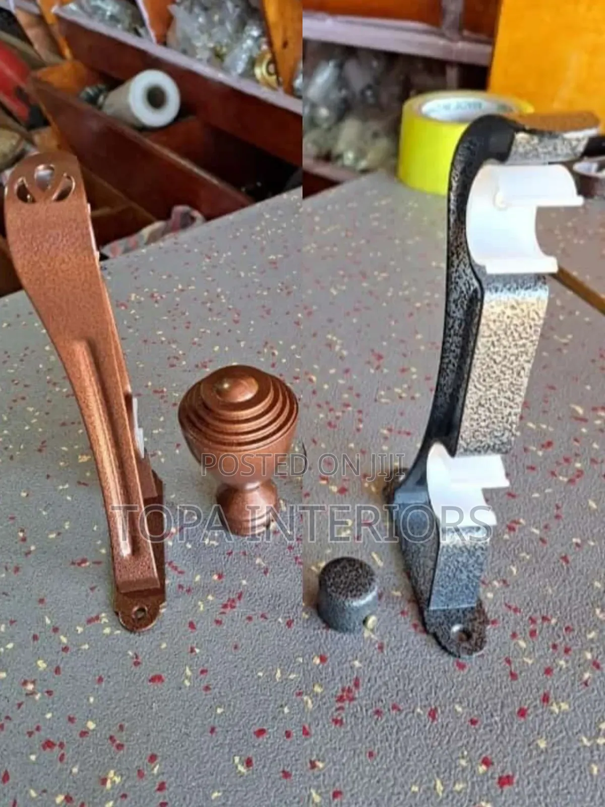 Strong Heavy Duty Powder Coated Double Curtain Rod Brackets