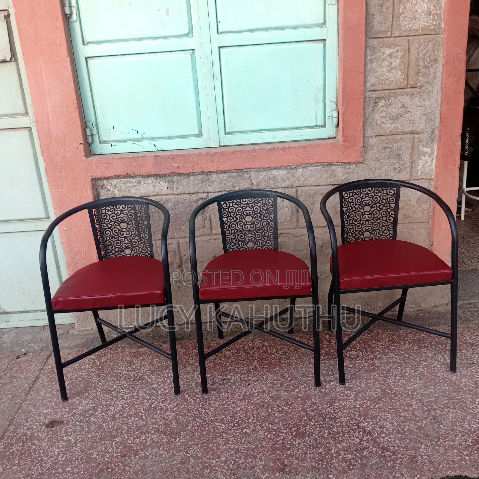 Unquie Laser Cut Chairs With Power Coating Finish