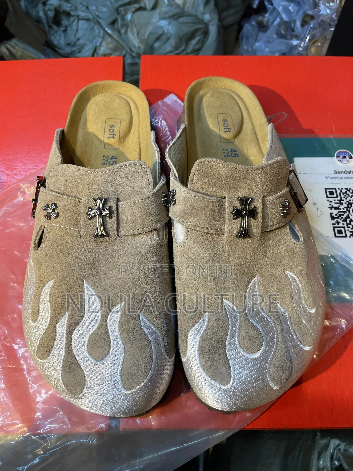 Custom Flames Designer Clogs