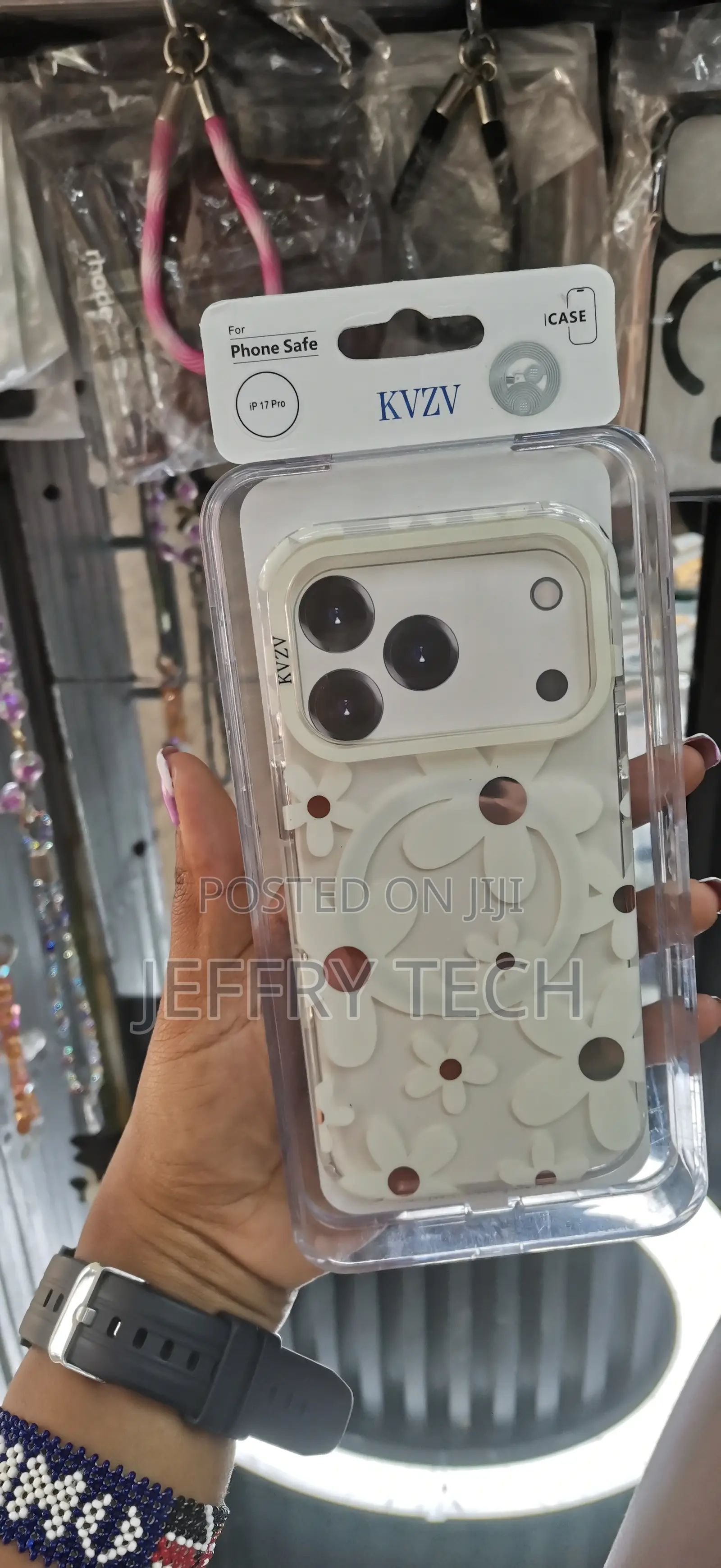 Raleavo Magnetic Case for iPhone 17 Pro Floral Case