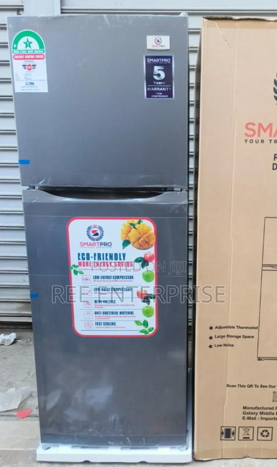 *Smart Pro Sfr-175-dt-i Double* Door Refrigerator, 138l - Silver
