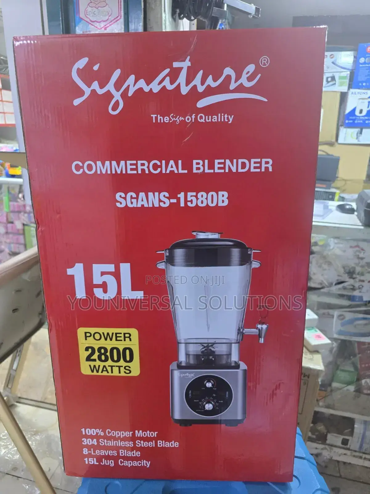 Signature Commercial Blender With 15 Litres Jar 2800w