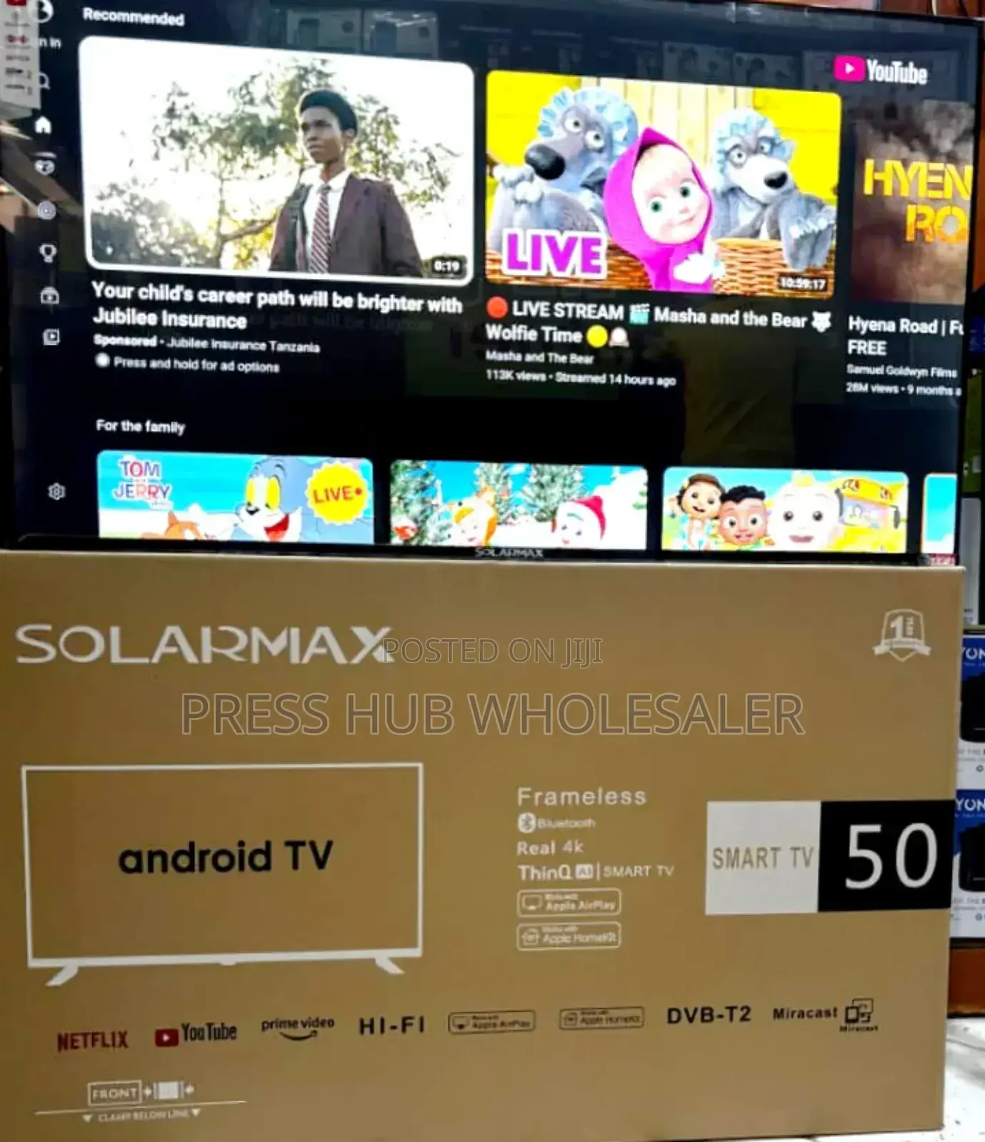 Solarmax 50-Inch Smart Android Tv.