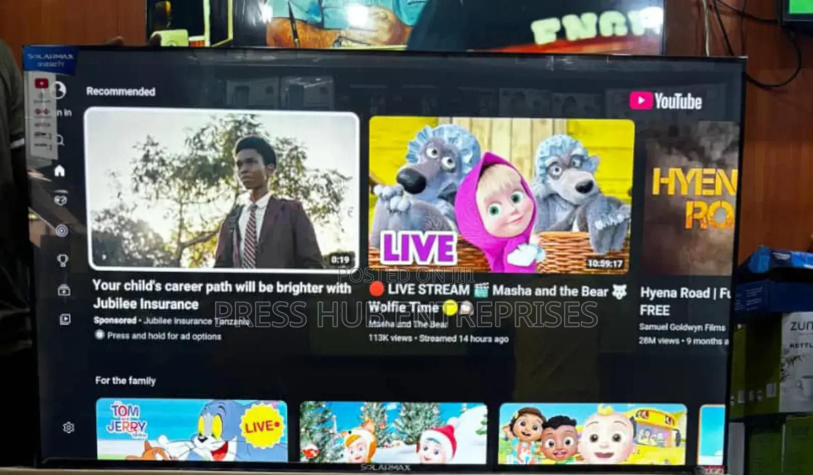 Solarmax 50 Inch Smart Android Tv" 'F