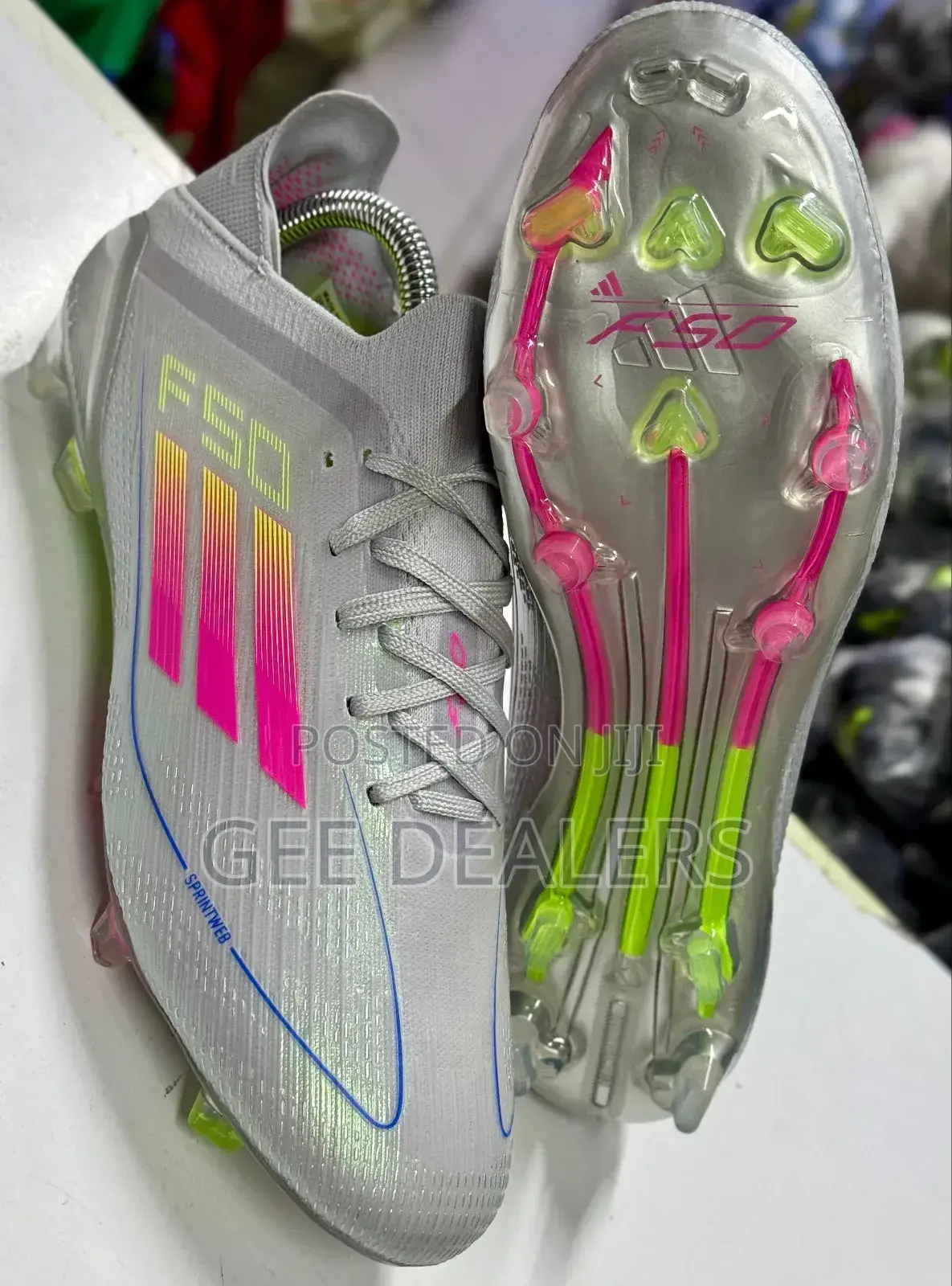 Adidas F50 Soccer Cleats, Laced Adidas Football Boots
