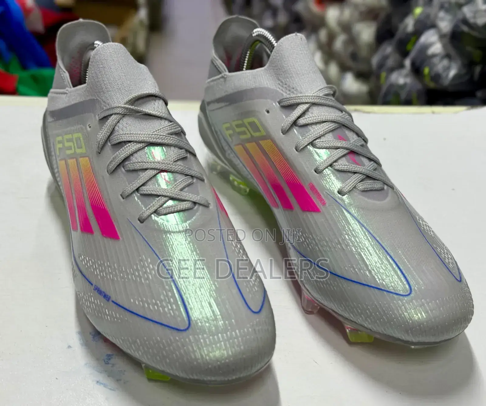 Adidas F50 Soccer Cleats, Laced Adidas Football Boots