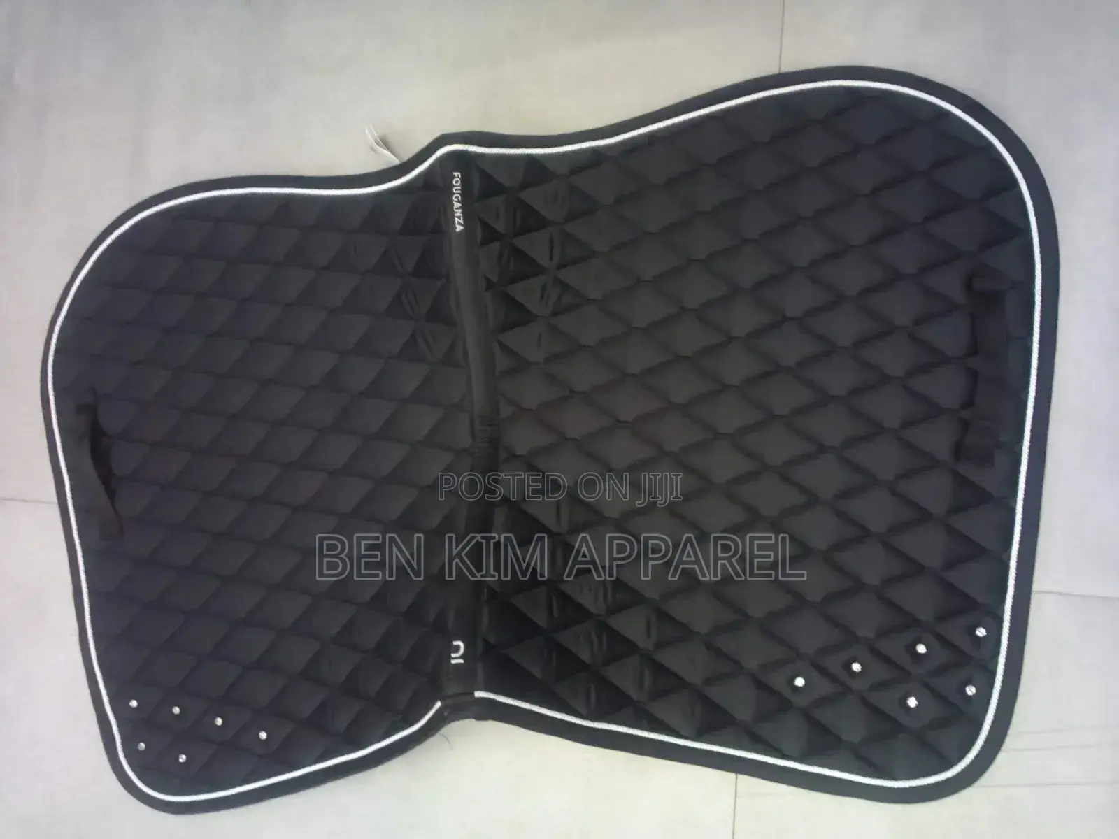 Fs Horse and Pony Riding Saddle Cloth Rhinestone Navy Machine Washable