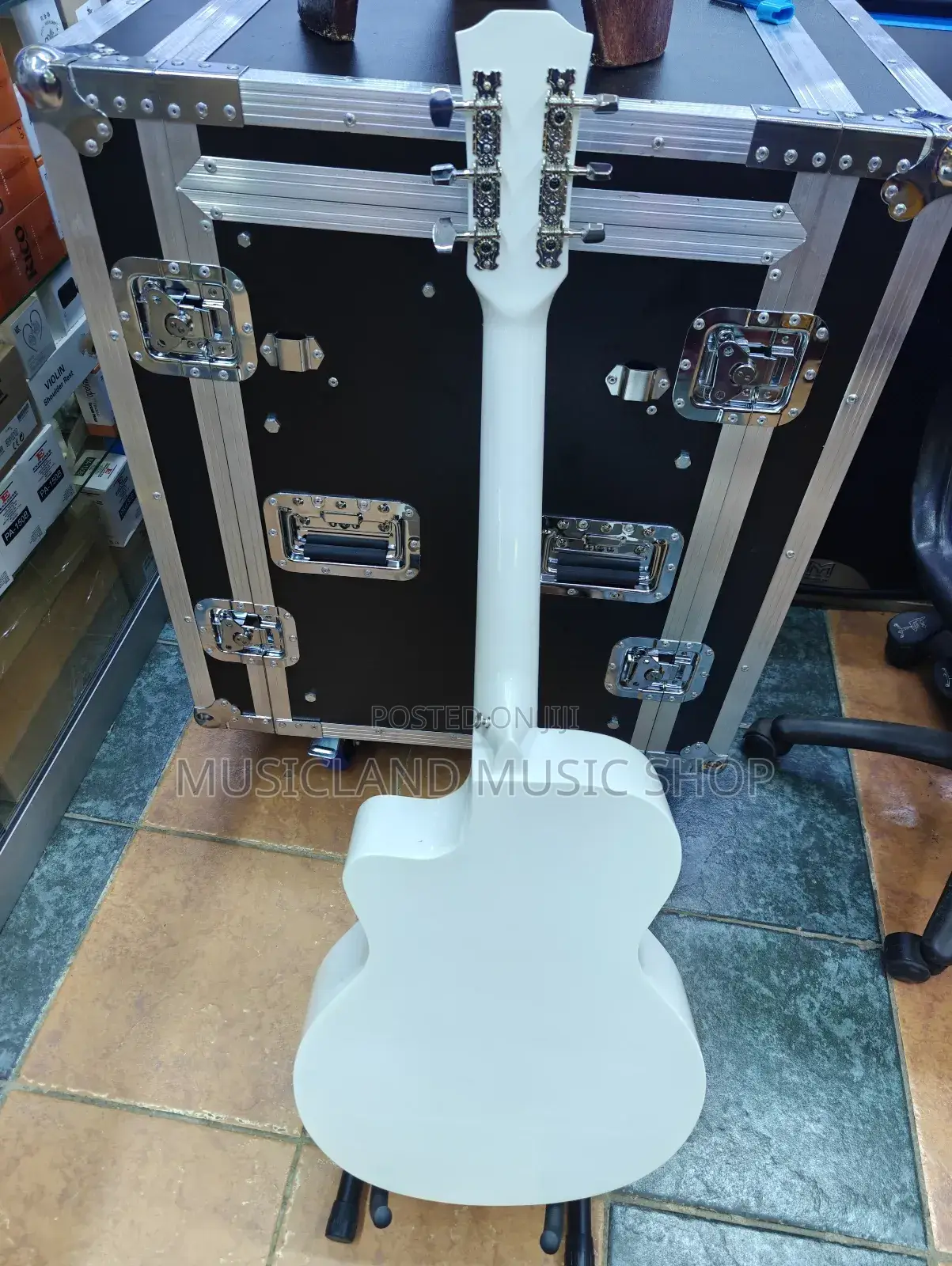 White Acoustic Guitar