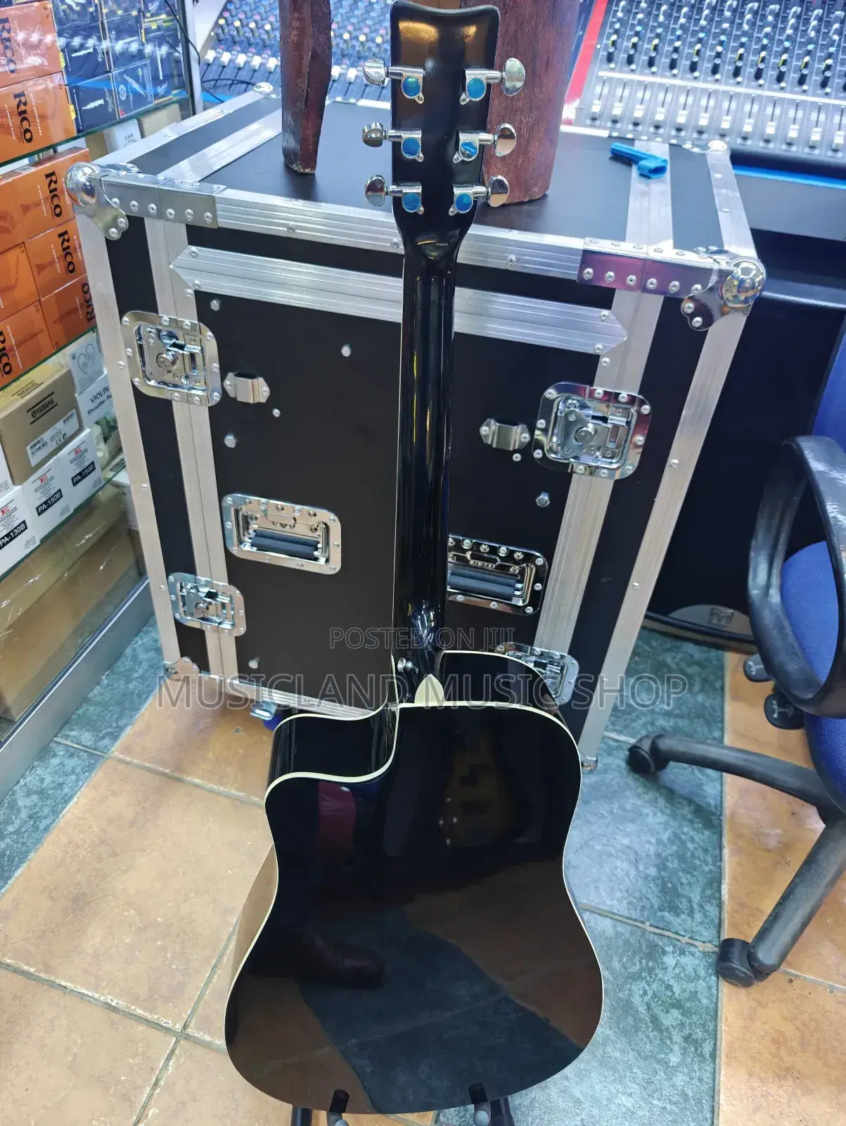 Full Size Black Acoustic Guitar
