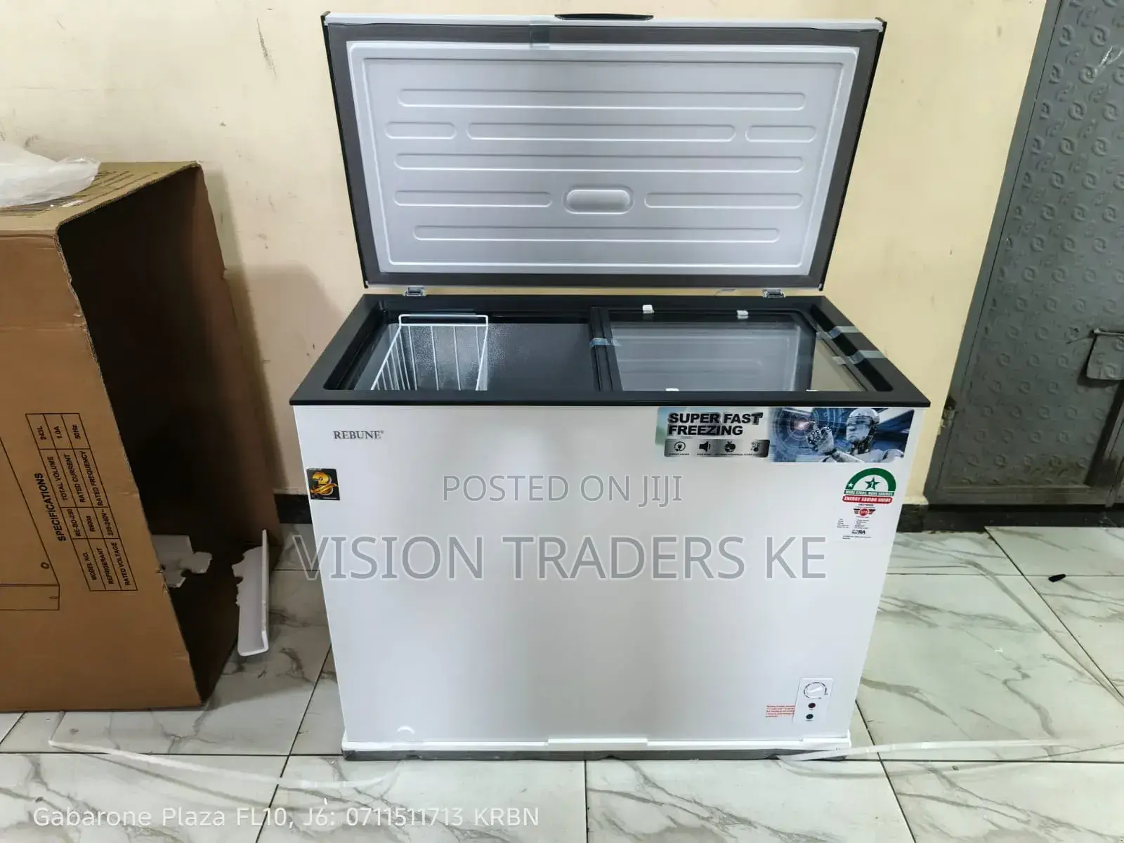 Rebune Bd-250 243ltrs Deep Freezer/Chest Freezer