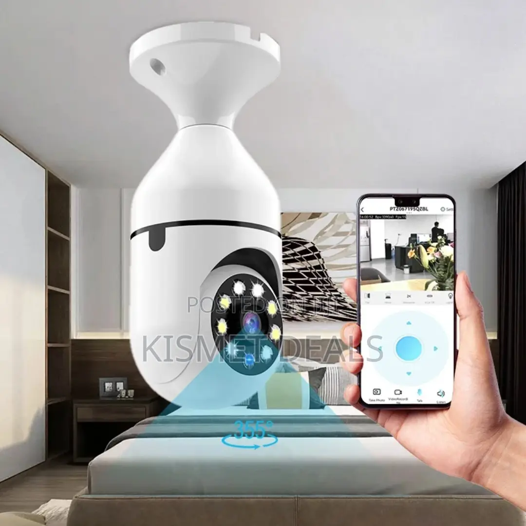 Wifi Panoramic Light Bulb Security Camera 360° View