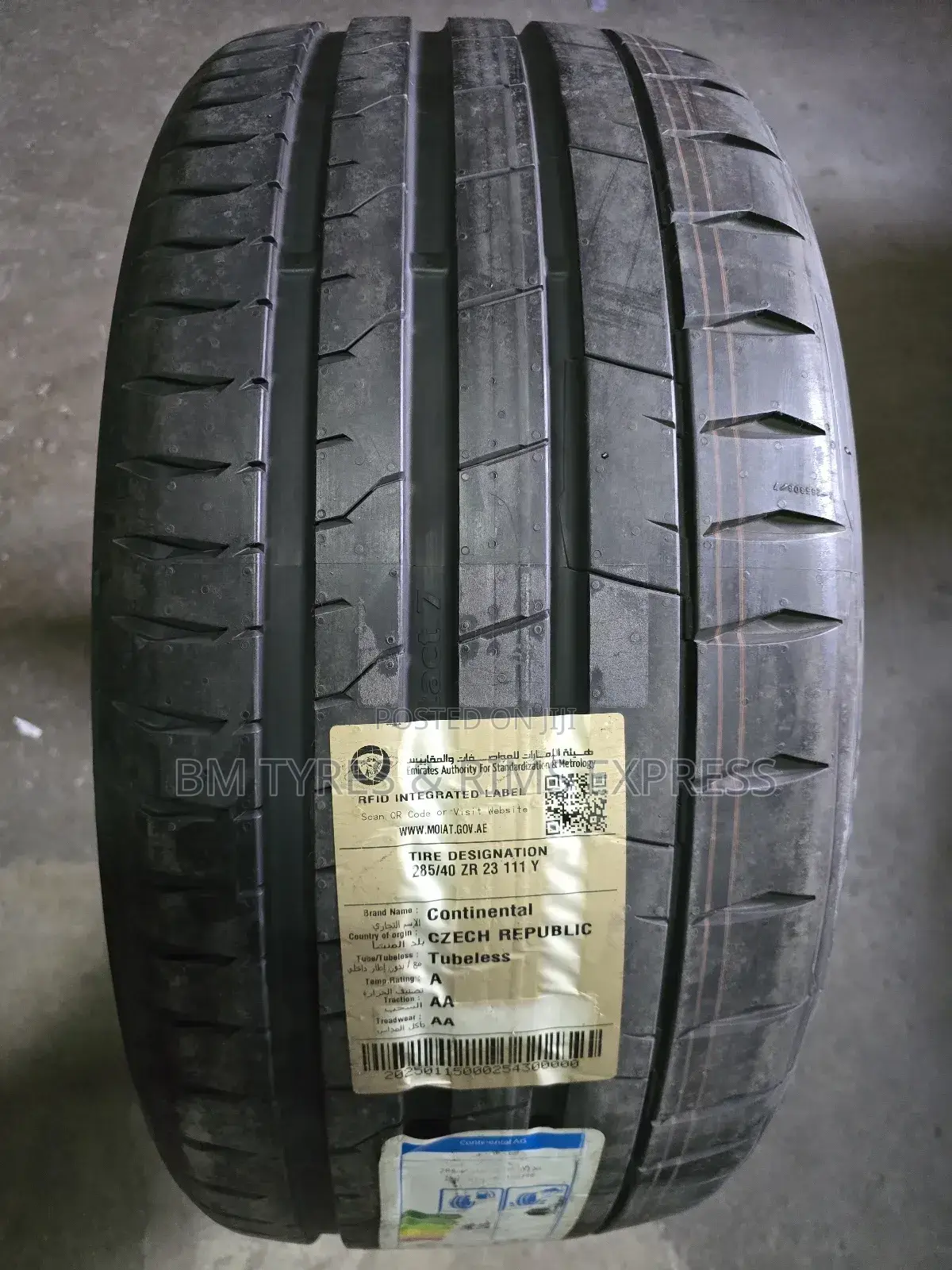 285 /40 R23 Continental Tyres.
