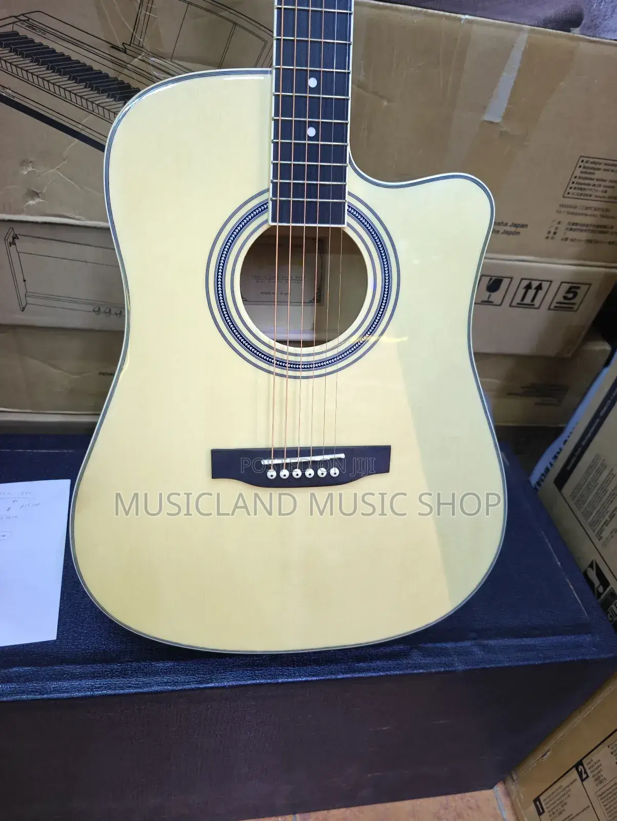 Natural Brown Acoustic Guitar Full Size