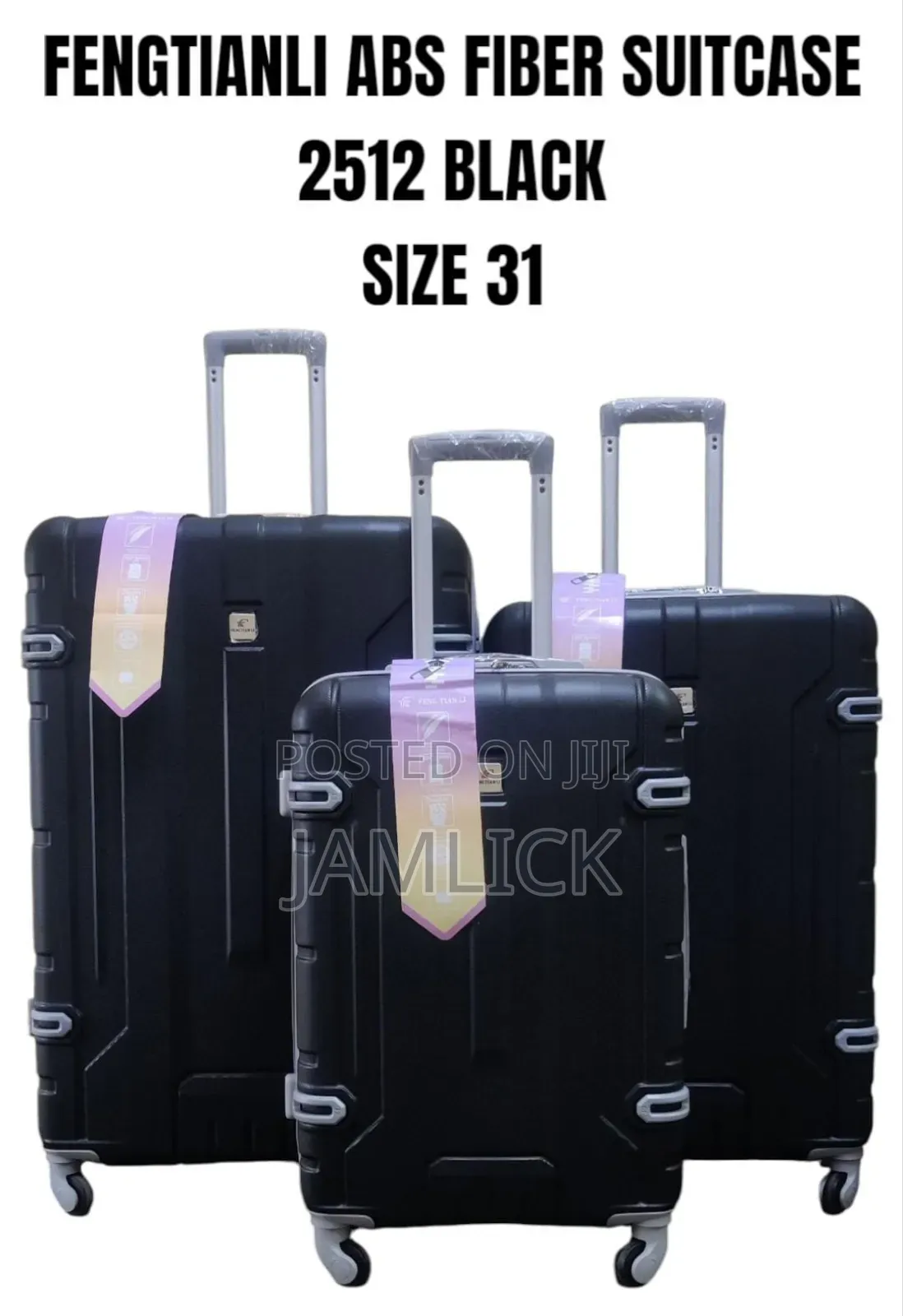 Size 31- 3pcs Abs Fiber Suitcase Set